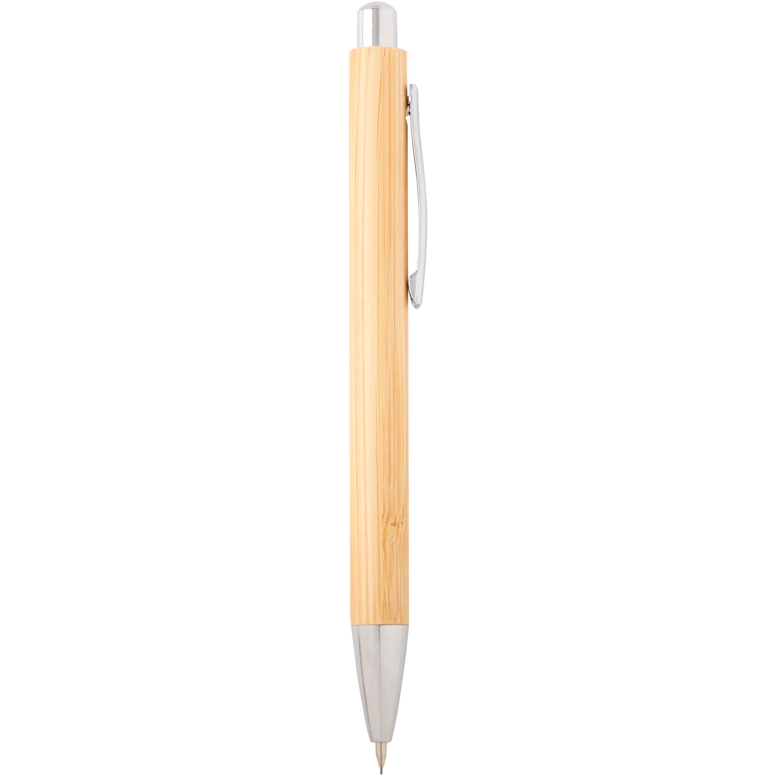 Oblys Bamboo Ballpoint Pen and Mechanical Pencil Set