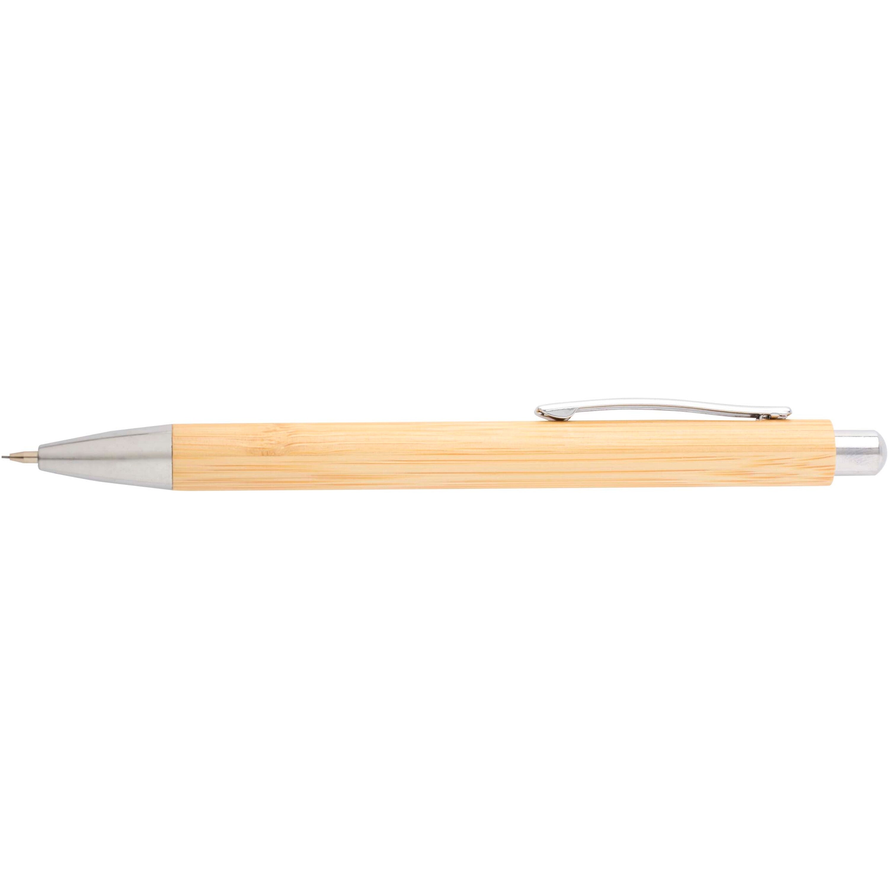 Oblys Bamboo Ballpoint Pen and Mechanical Pencil Set