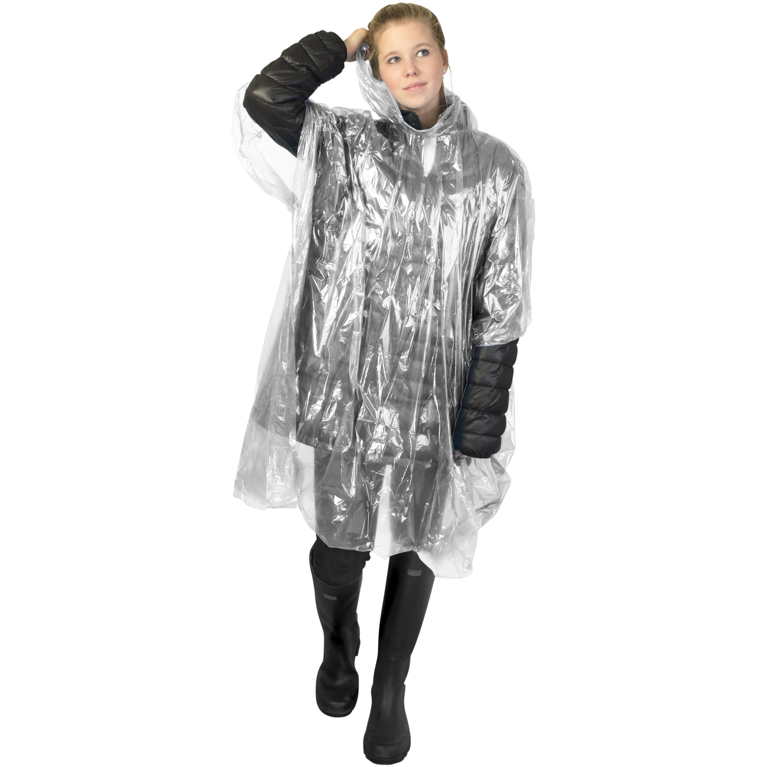 Recycled Plastic Rain Poncho