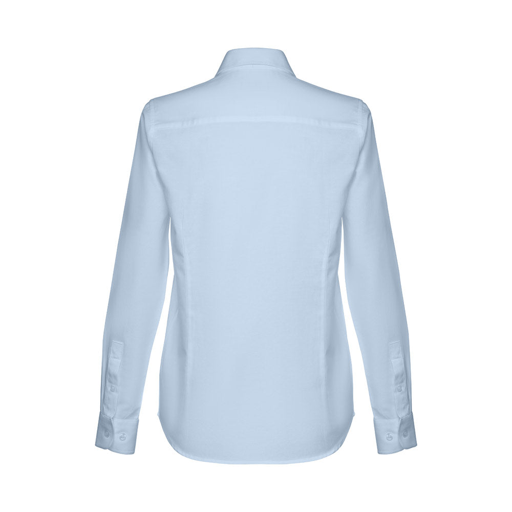 Thc Tokyo Women Ii. Women's Long-Sleeved Oxford Shirt With Pearl Coloured Buttons