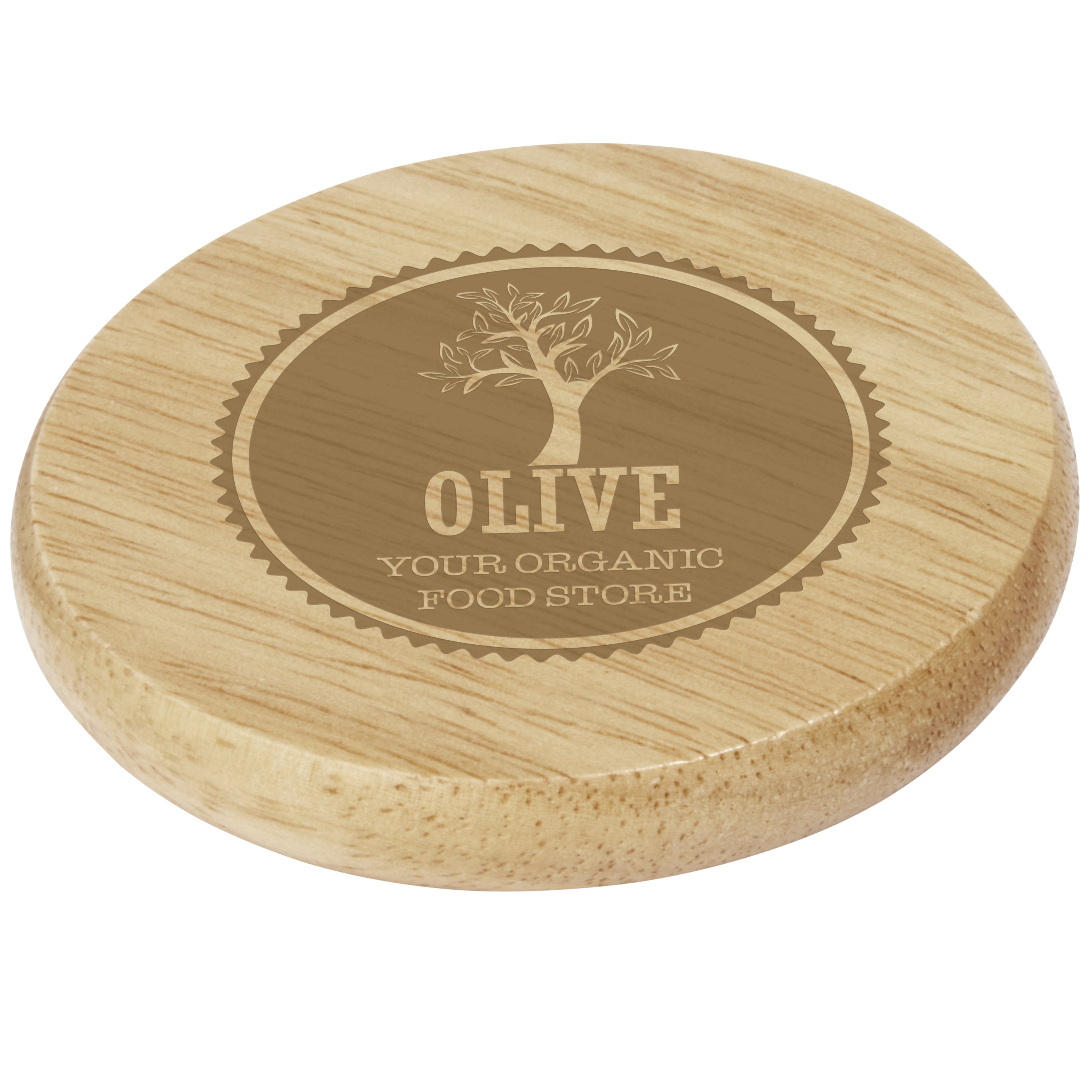 Round Wooden Bottle Opener Coaster