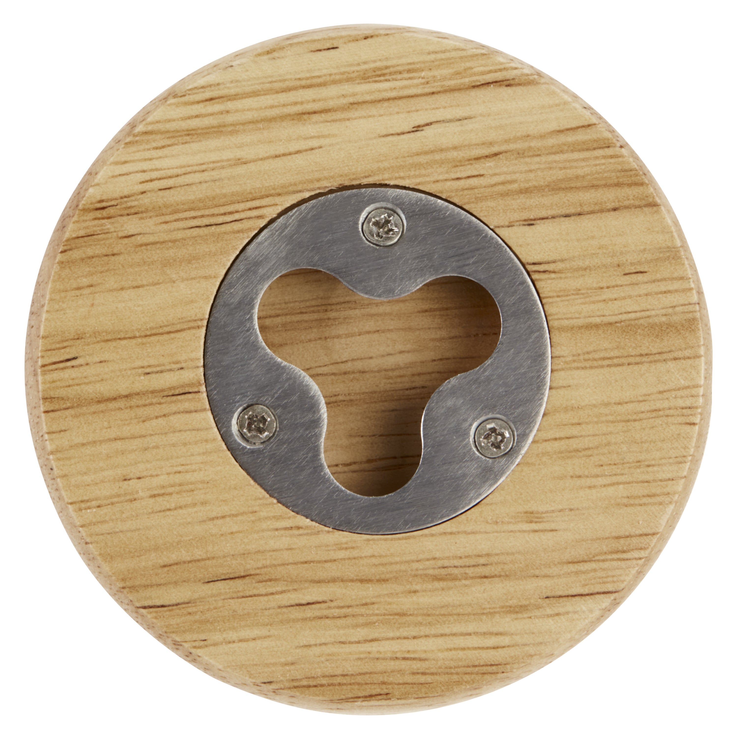Round Wooden Bottle Opener Coaster