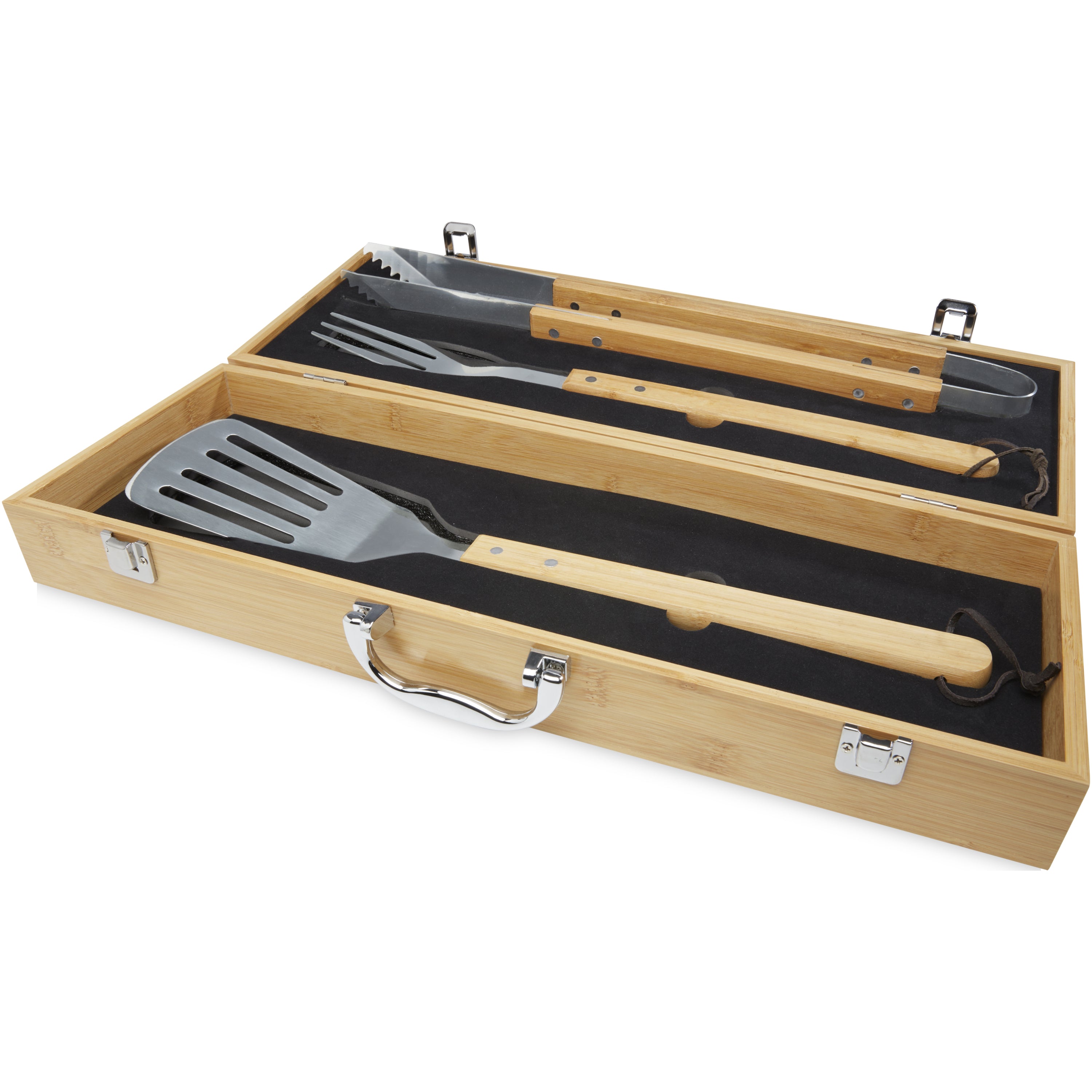 Assadus 3-Piece Bamboo BBQ Set