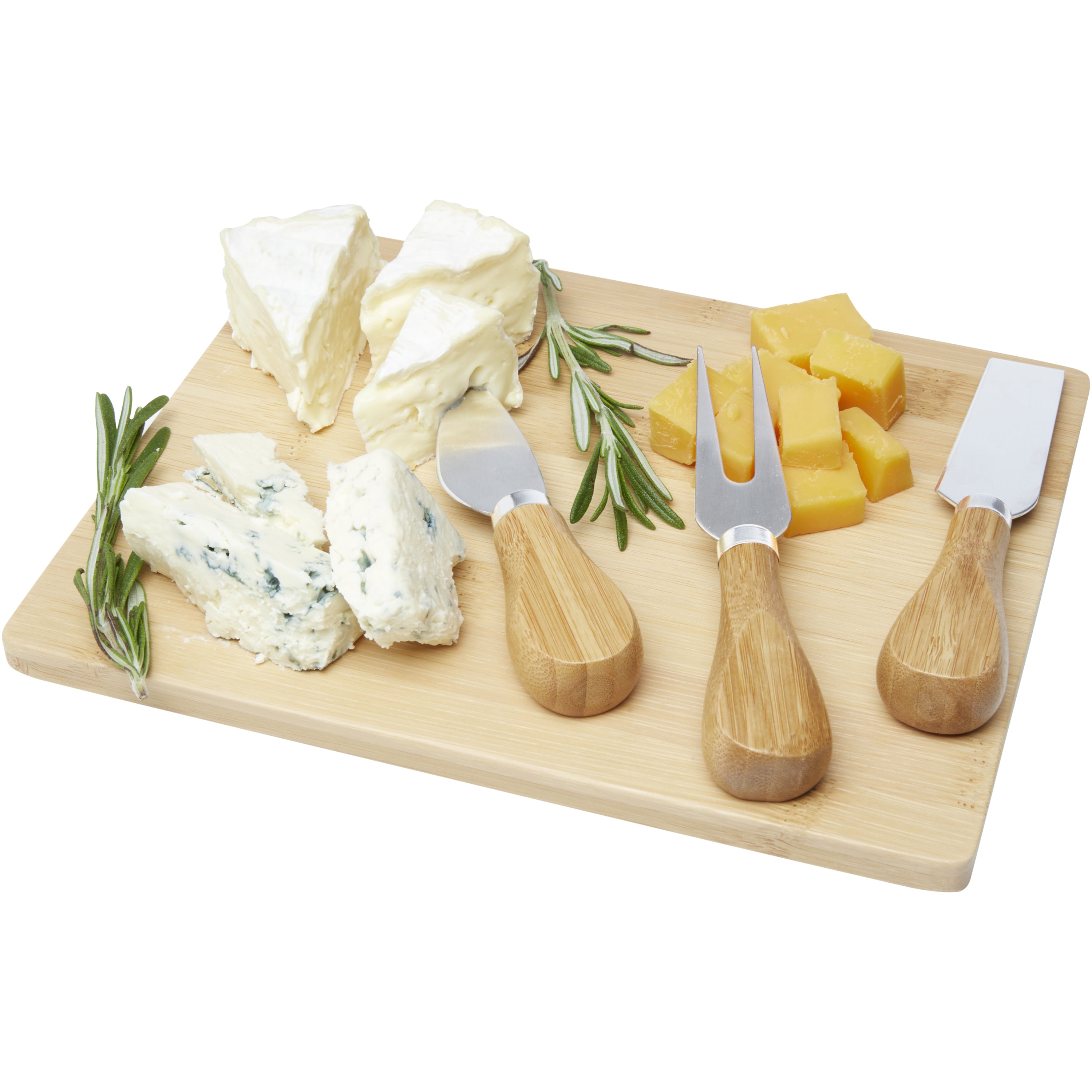 Bamboo Cheese Platter and Tools Set