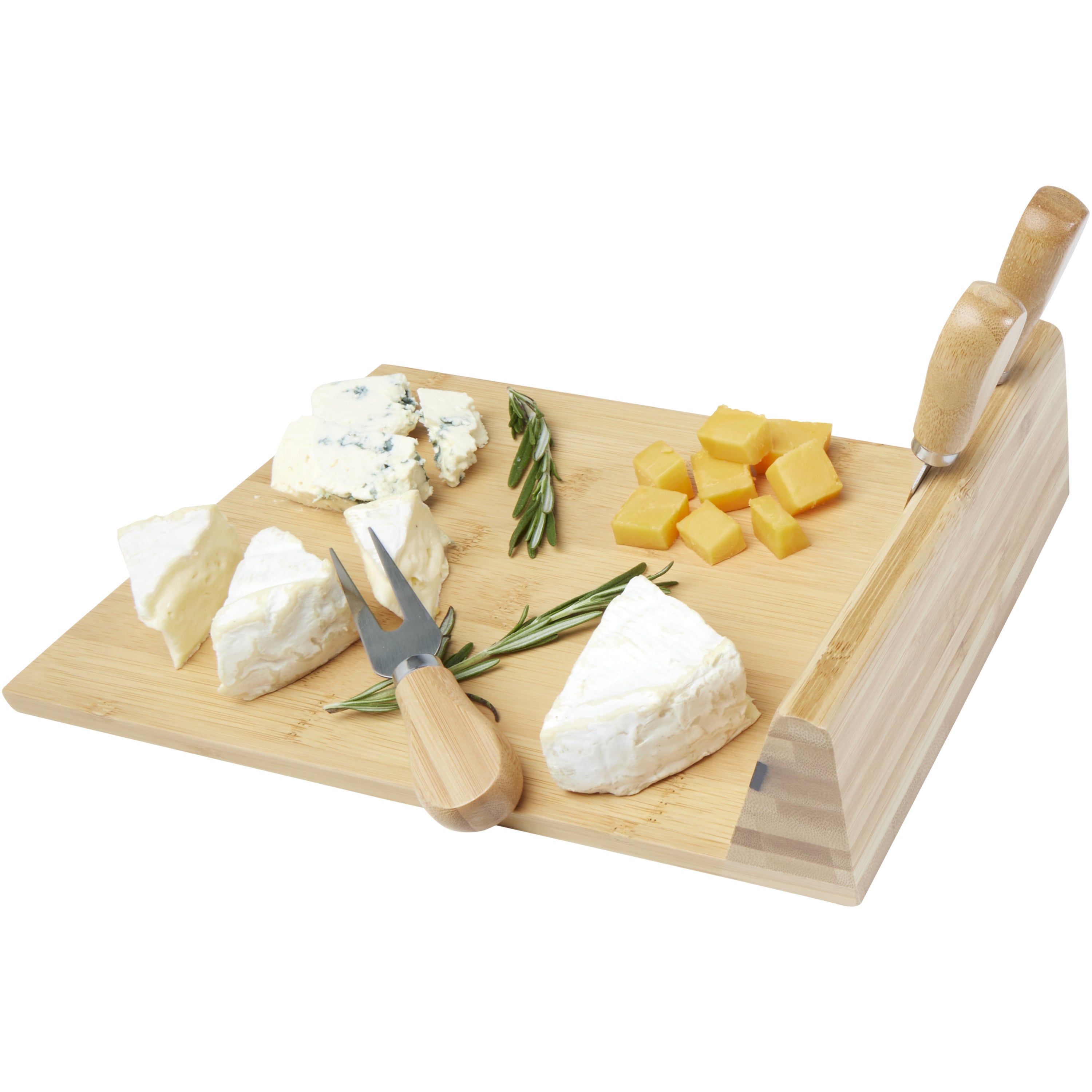 Bamboo Magnetic Cheese Board and Tools Set