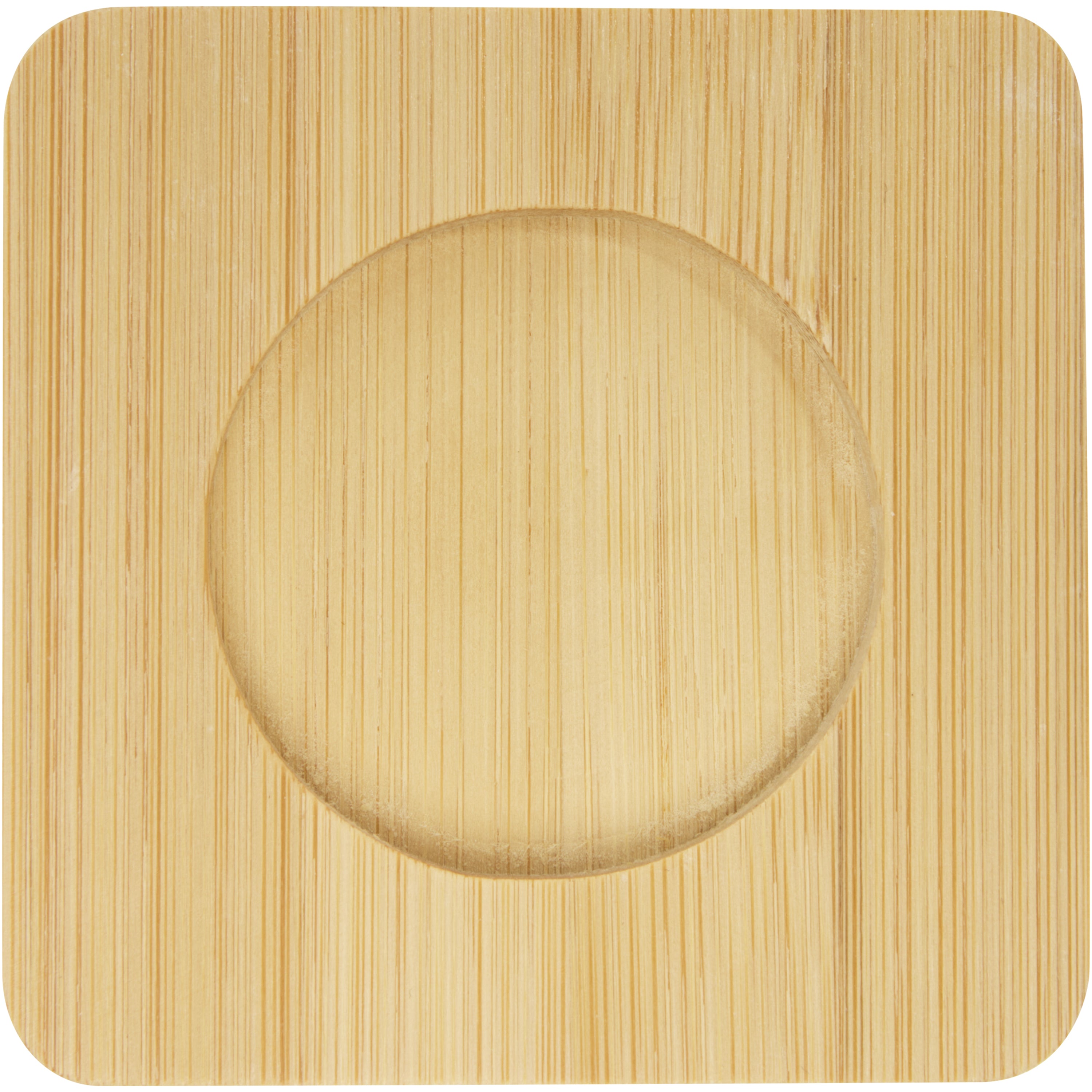 Set of 2 Thermal Glass Cups and Bamboo Coasters