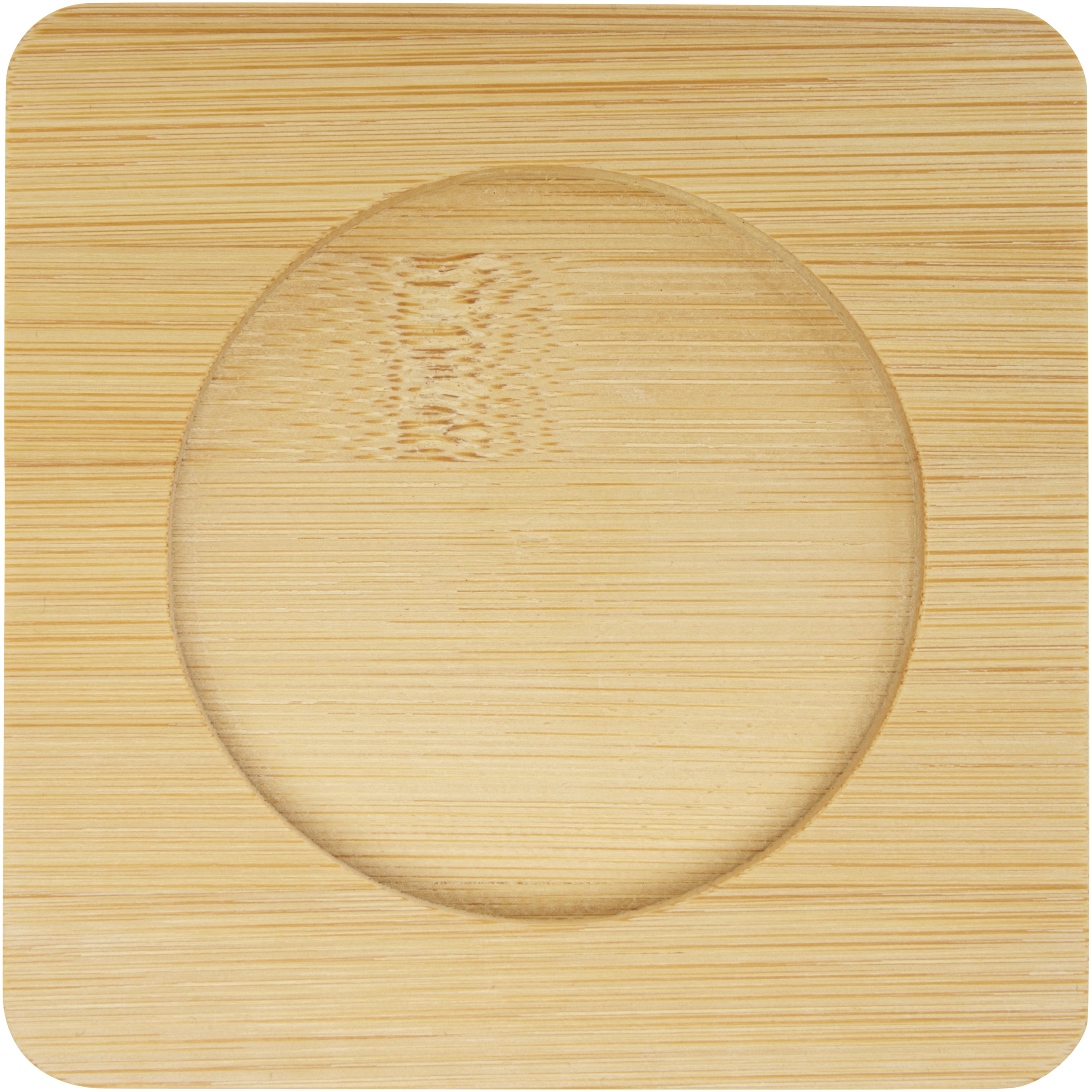Set of 2 Double-Wall Glass Cups and Bamboo Coasters