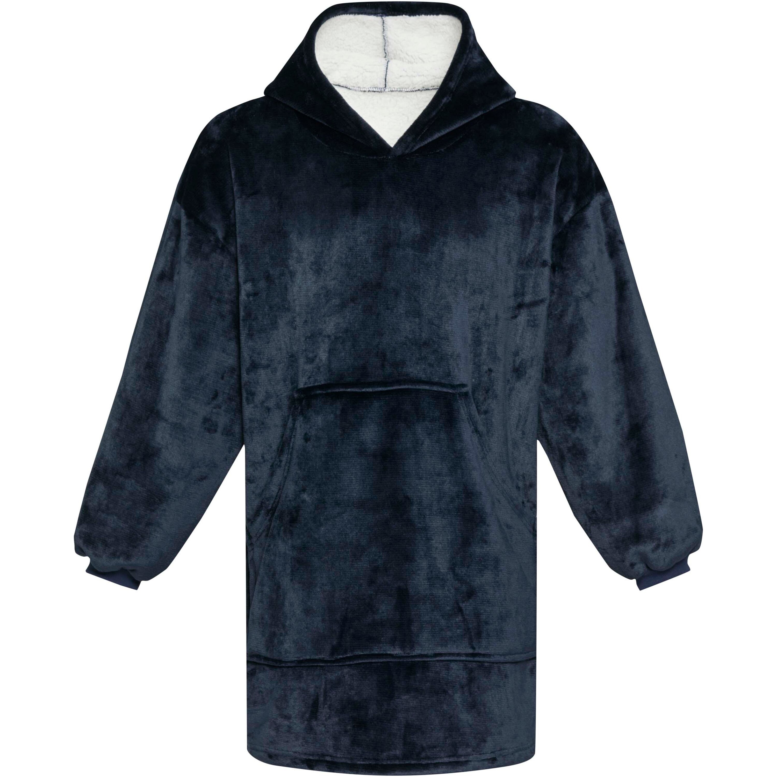 Recycled Polyester Flannel Blanket Hoodie