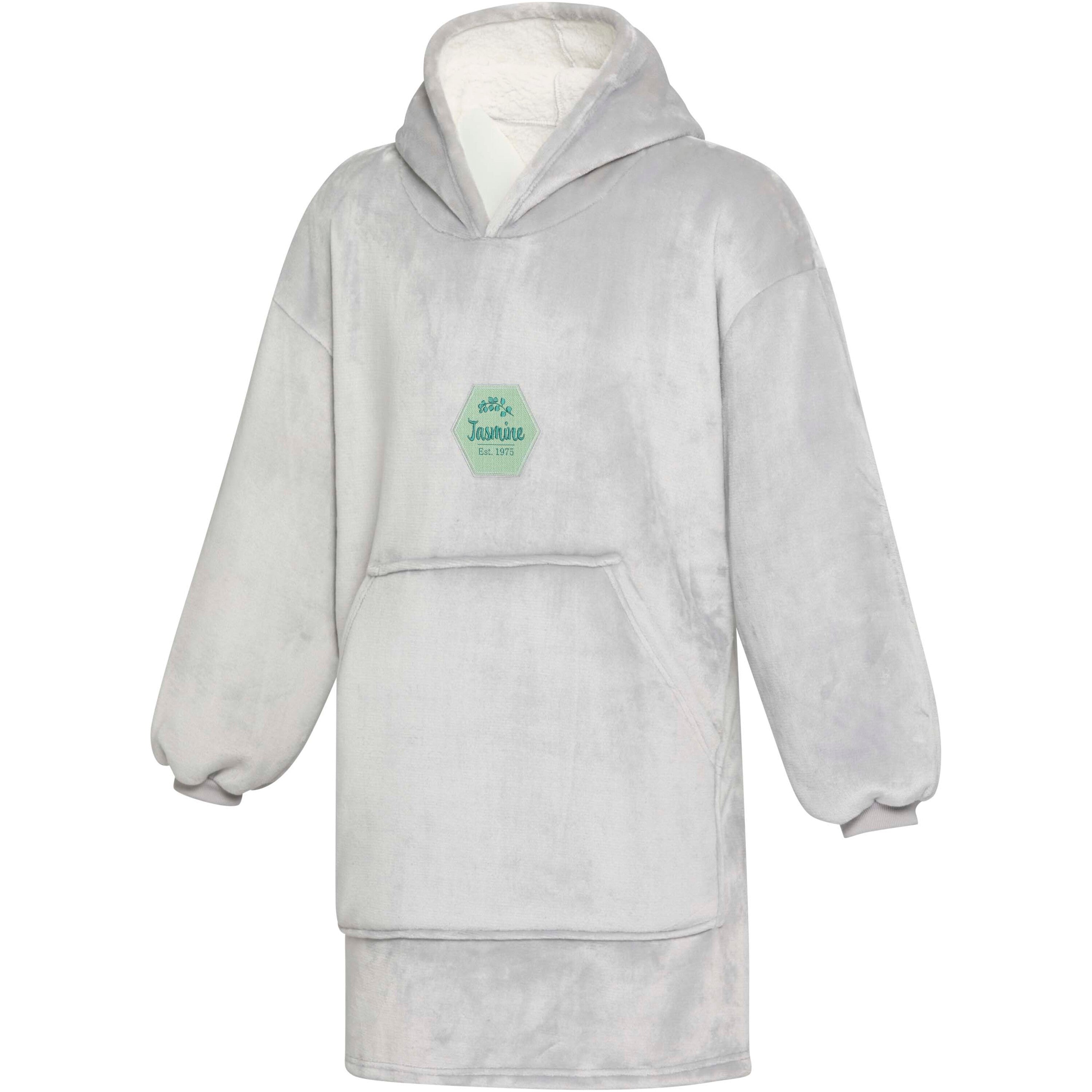 Recycled Polyester Flannel Blanket Hoodie