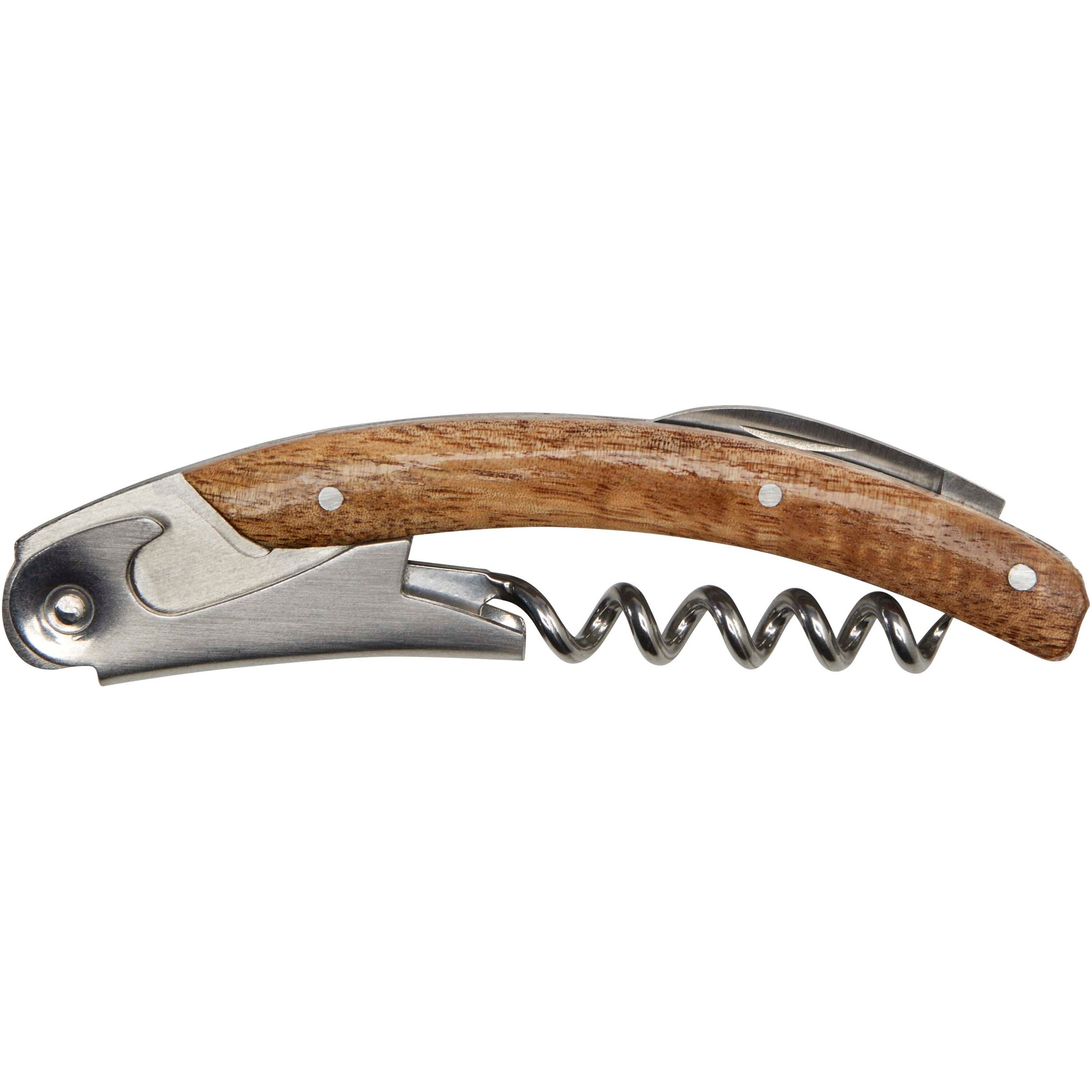 Acacia Wood Wine Holder and Multi Tool Set