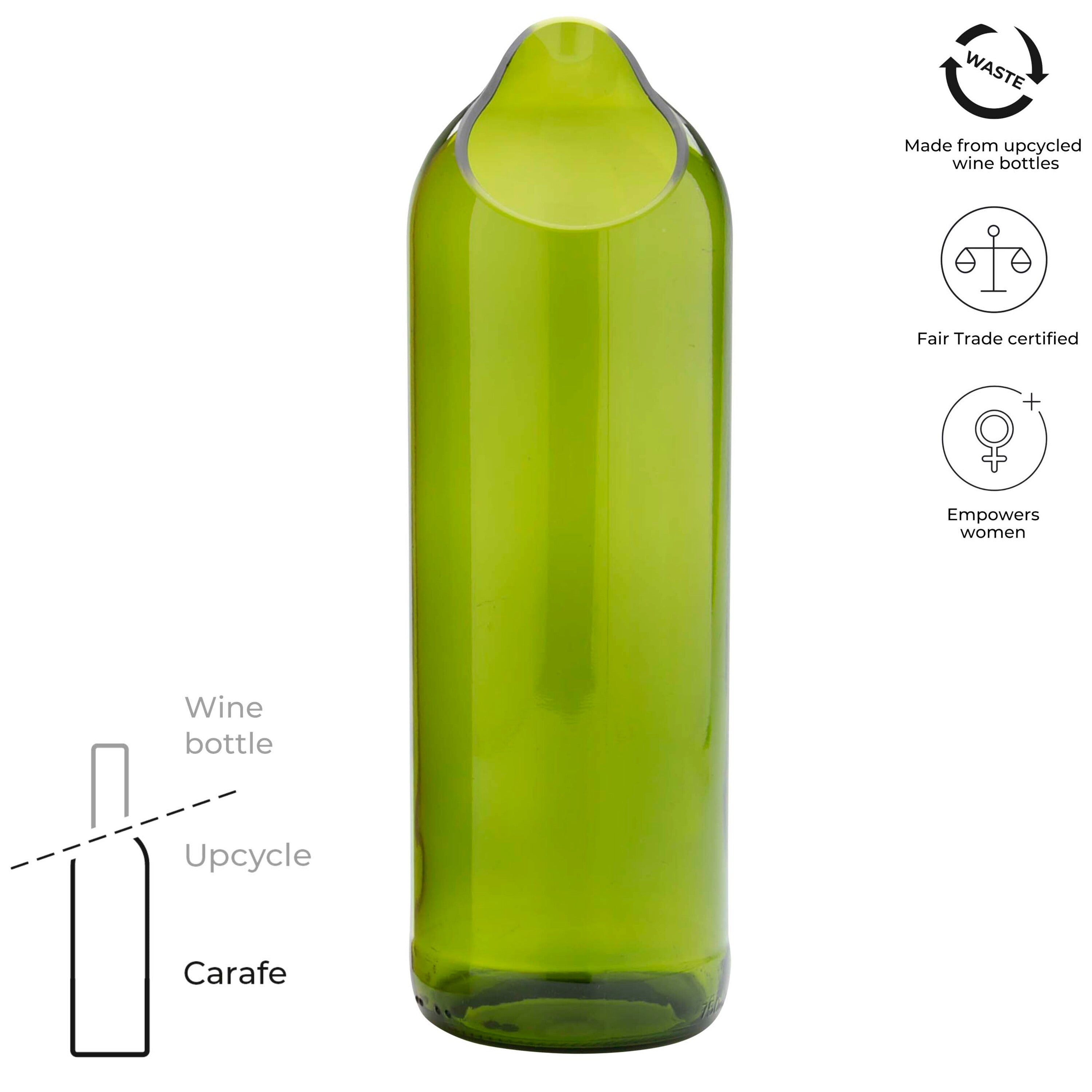 Handcrafted Upcycled Water Carafe