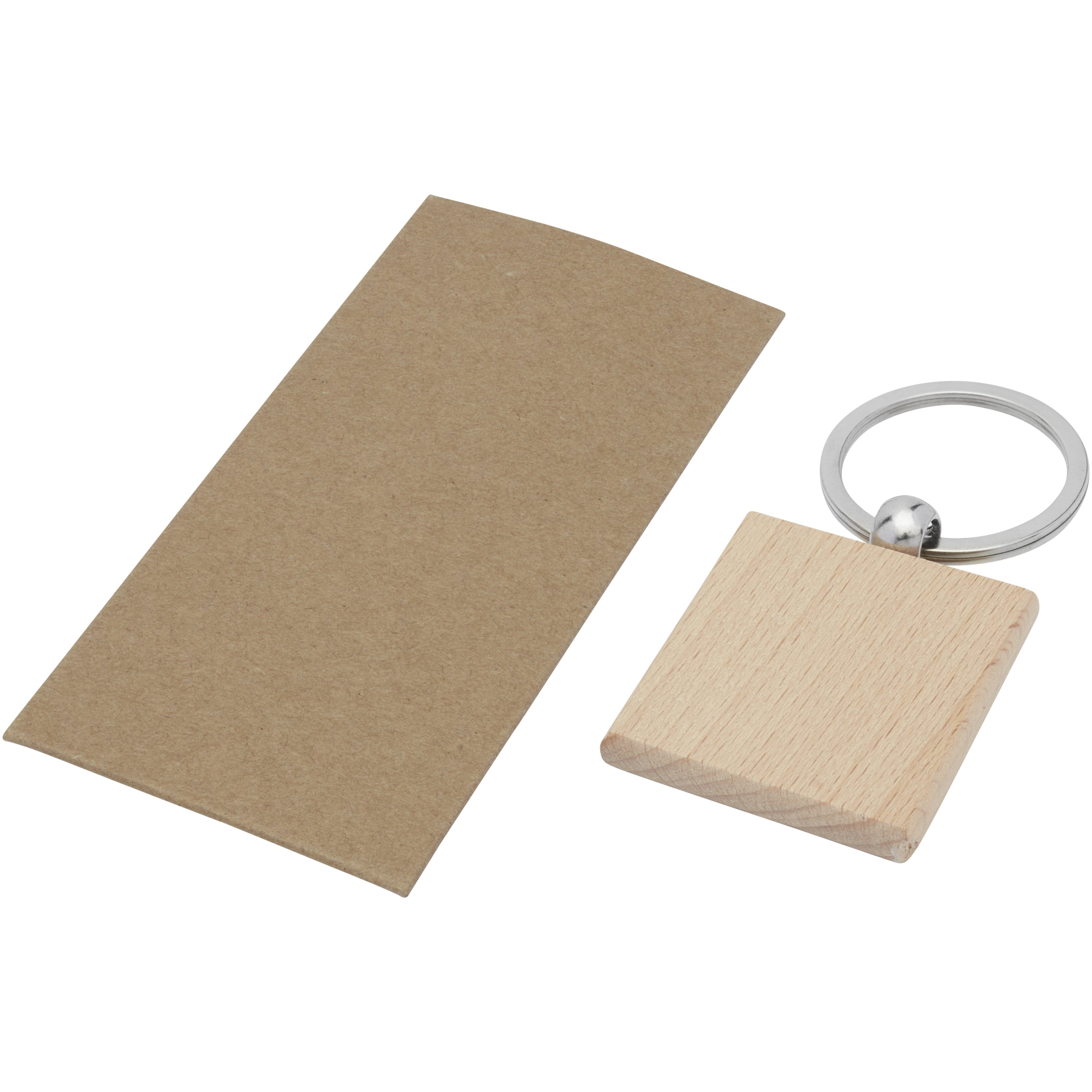 Gioia Beech Wood Squared Keyring