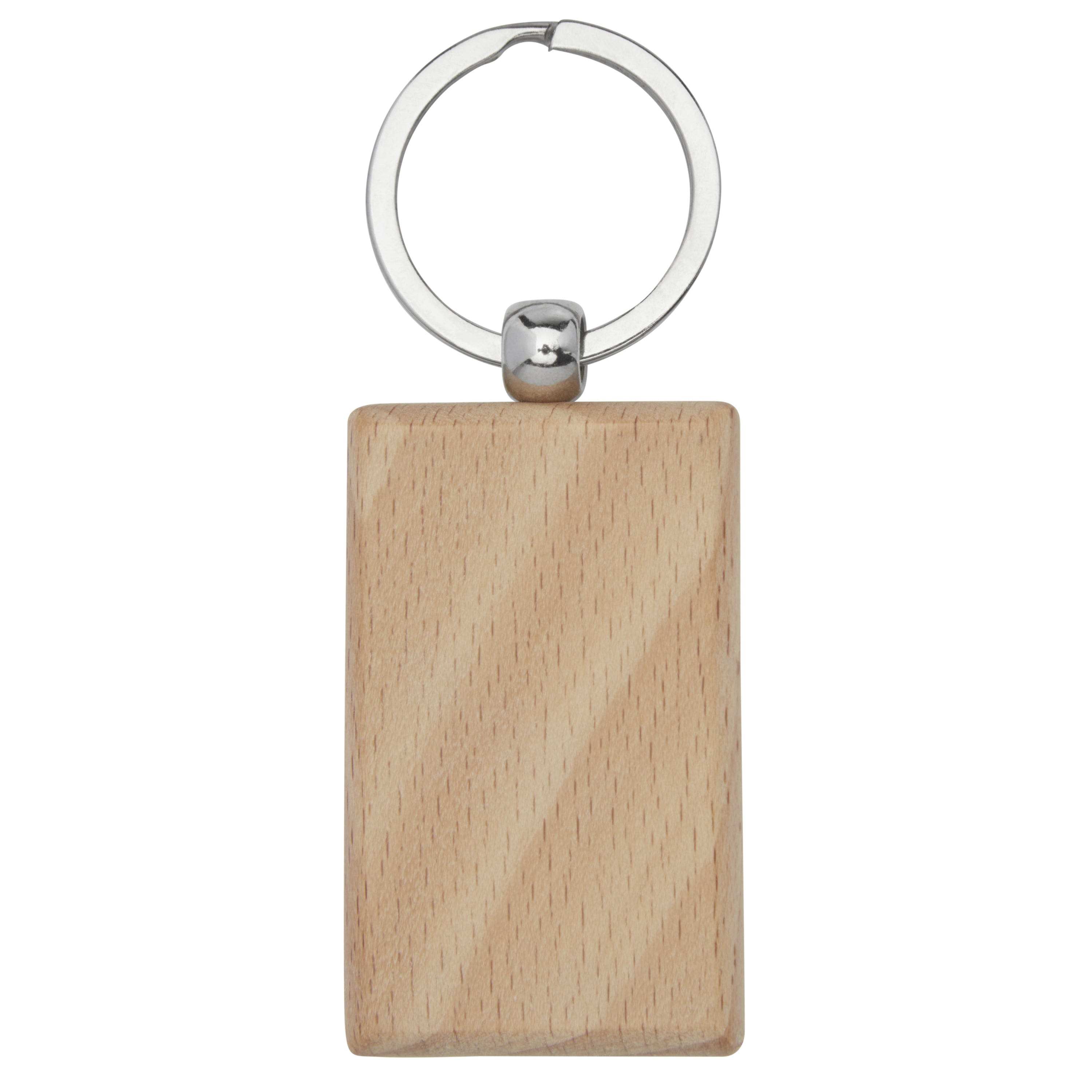 Gian Beech Wood Rectangular Keyring