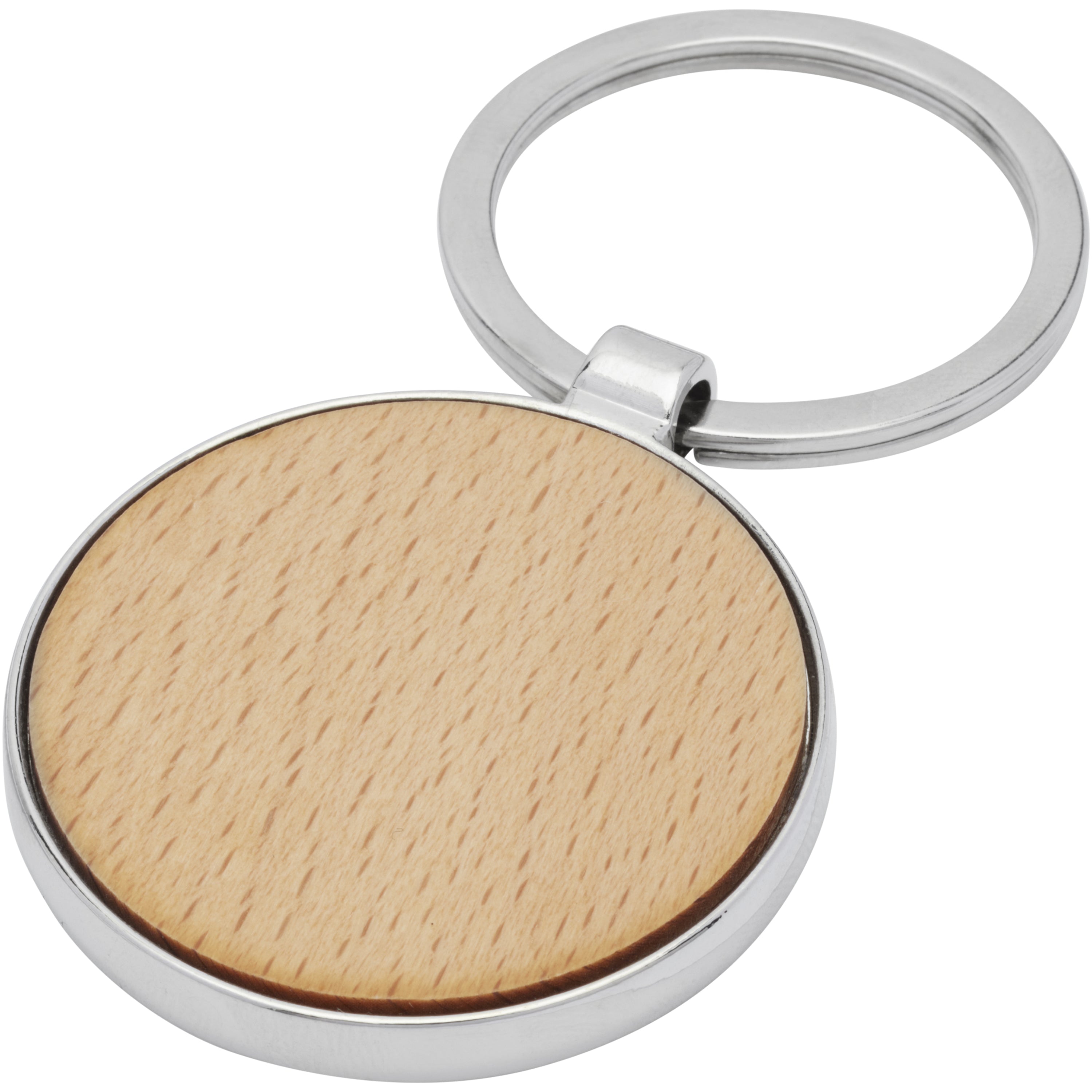 Moreno Beech Wood Round Keyring