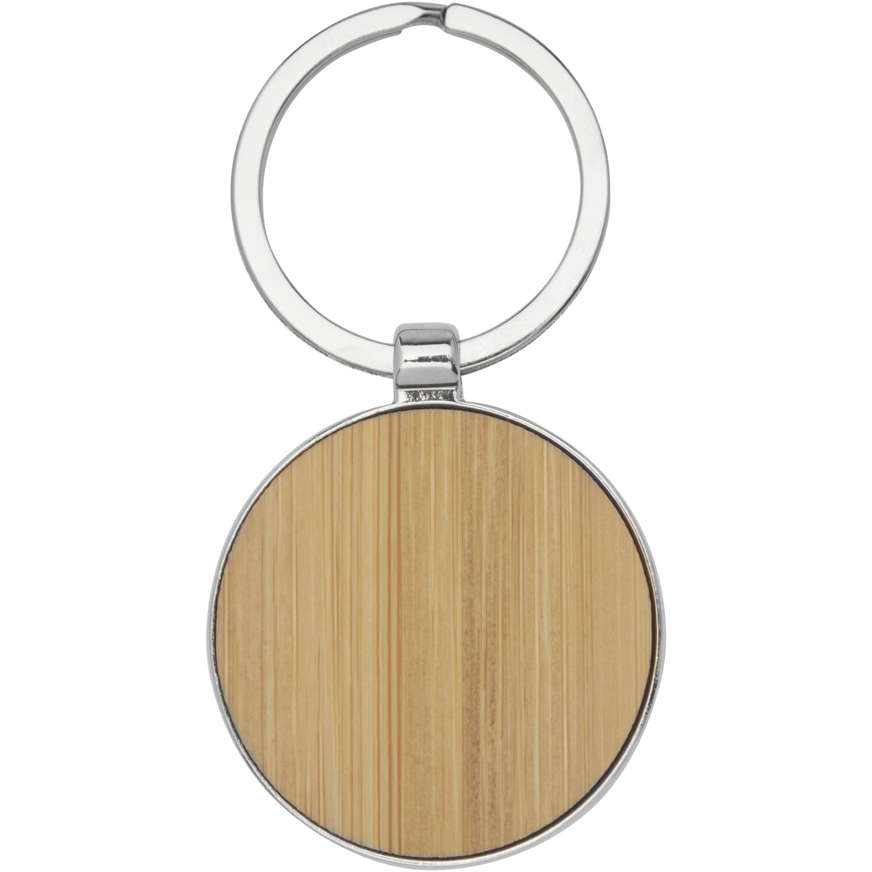 Nina Bamboo Round Keychain