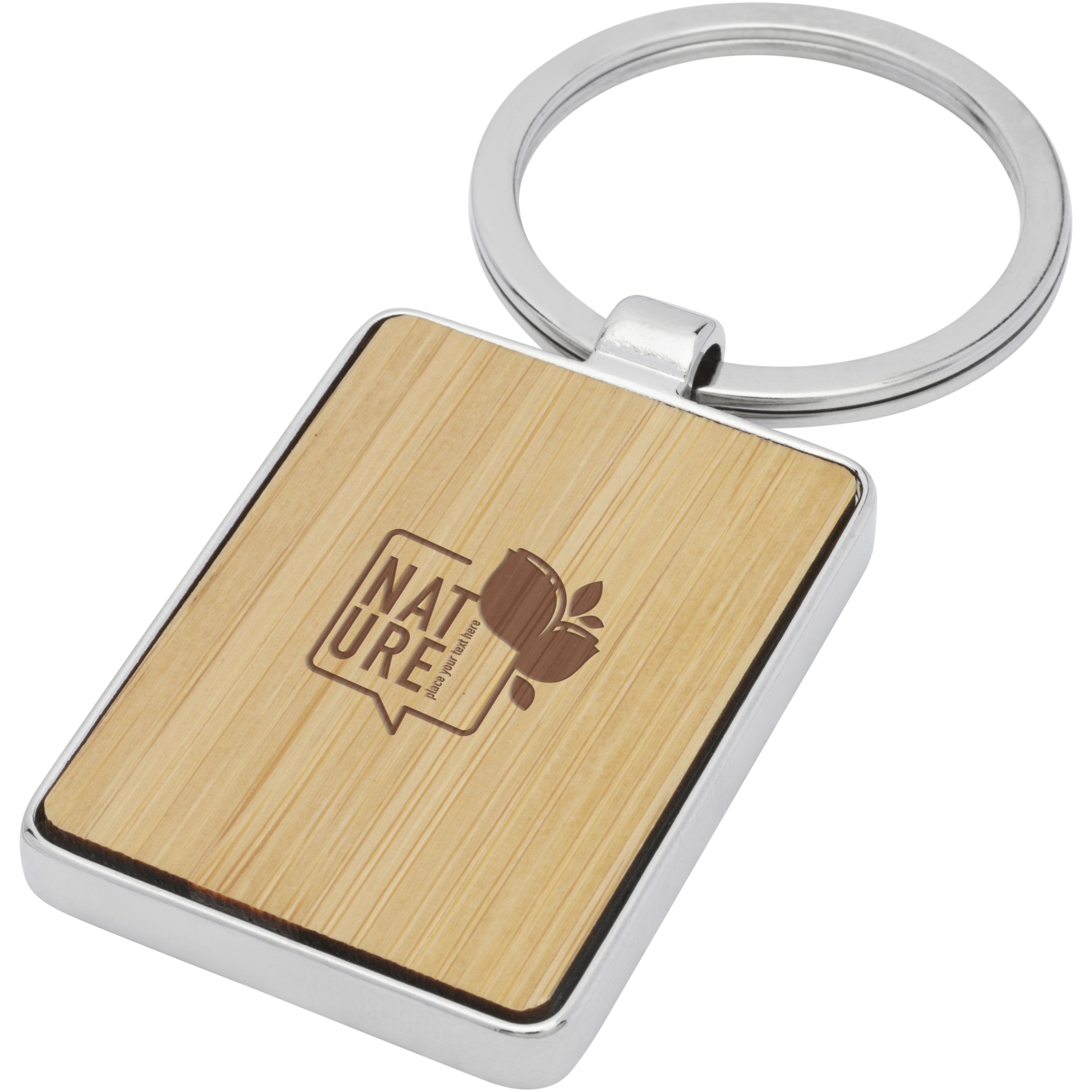 Neta Bamboo Rectangular Keyring