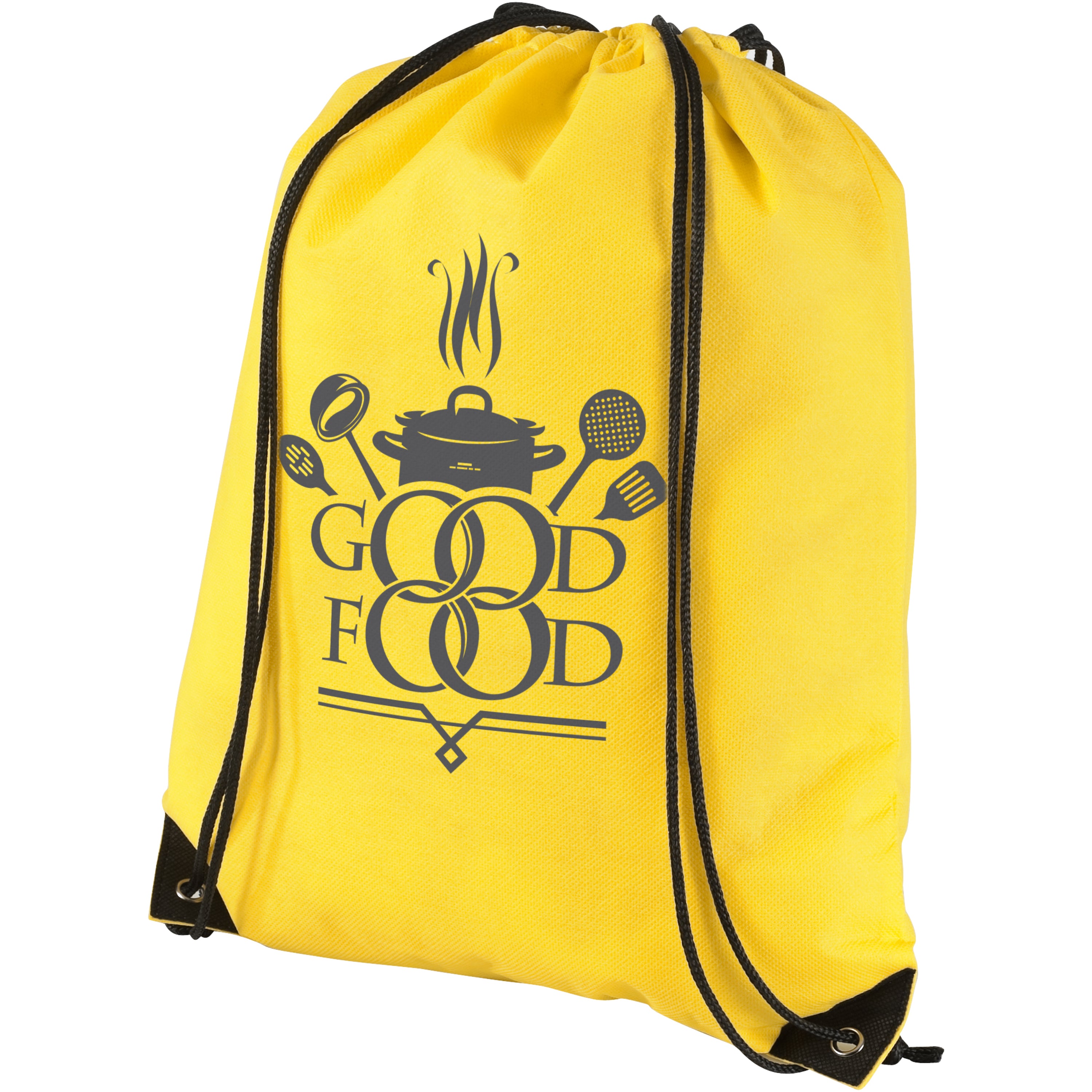 Evergreen Non-Woven Drawstring Bag