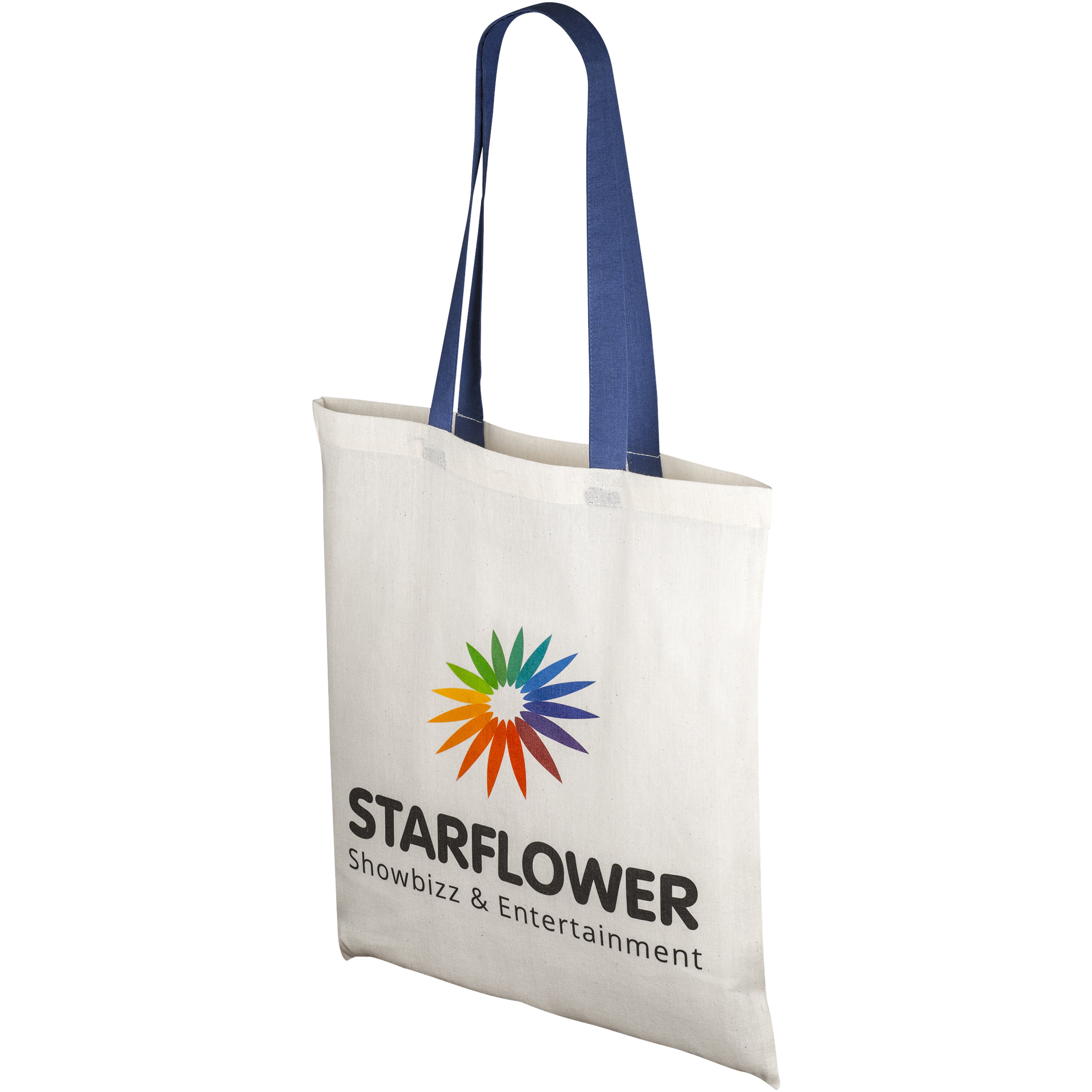 Nevada Cotton Tote with Coloured Handles