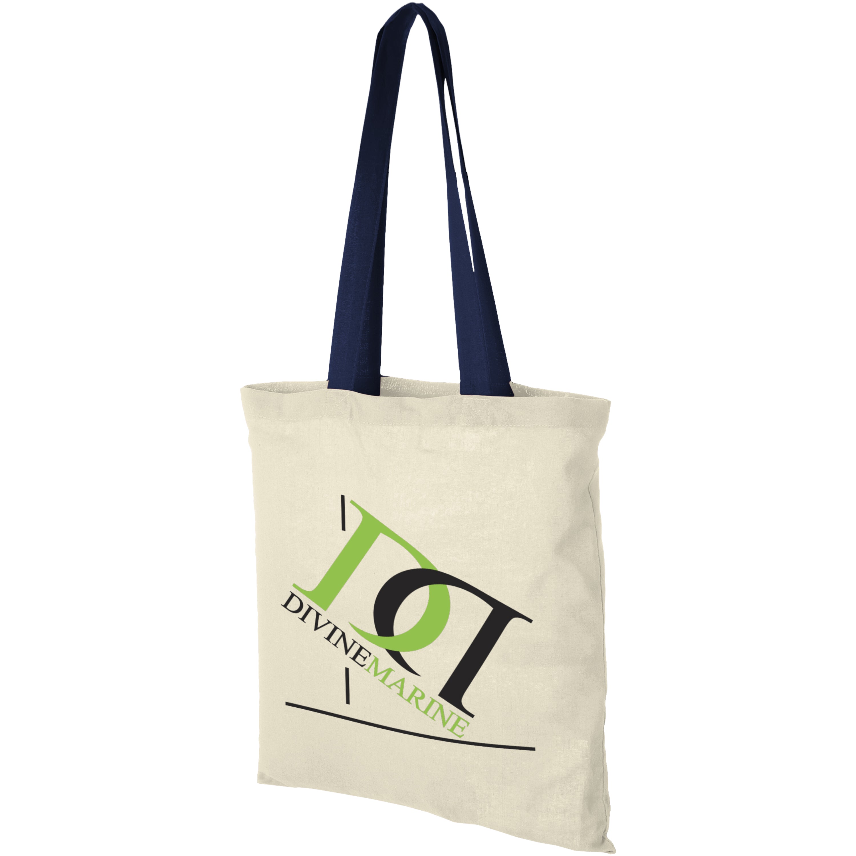 Nevada Cotton Tote with Coloured Handles