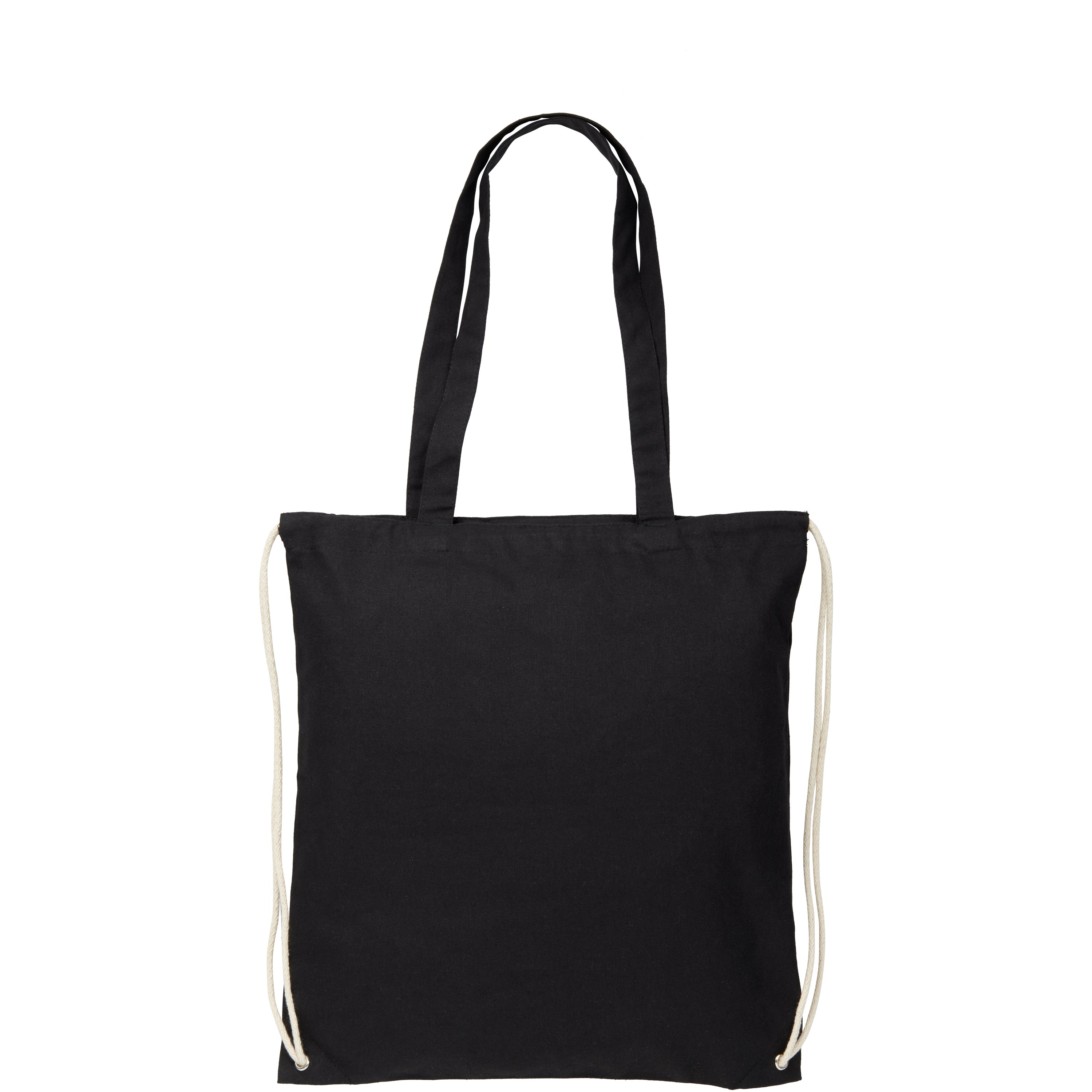 Eliza Long Handled Cotton Drawstring Bag
