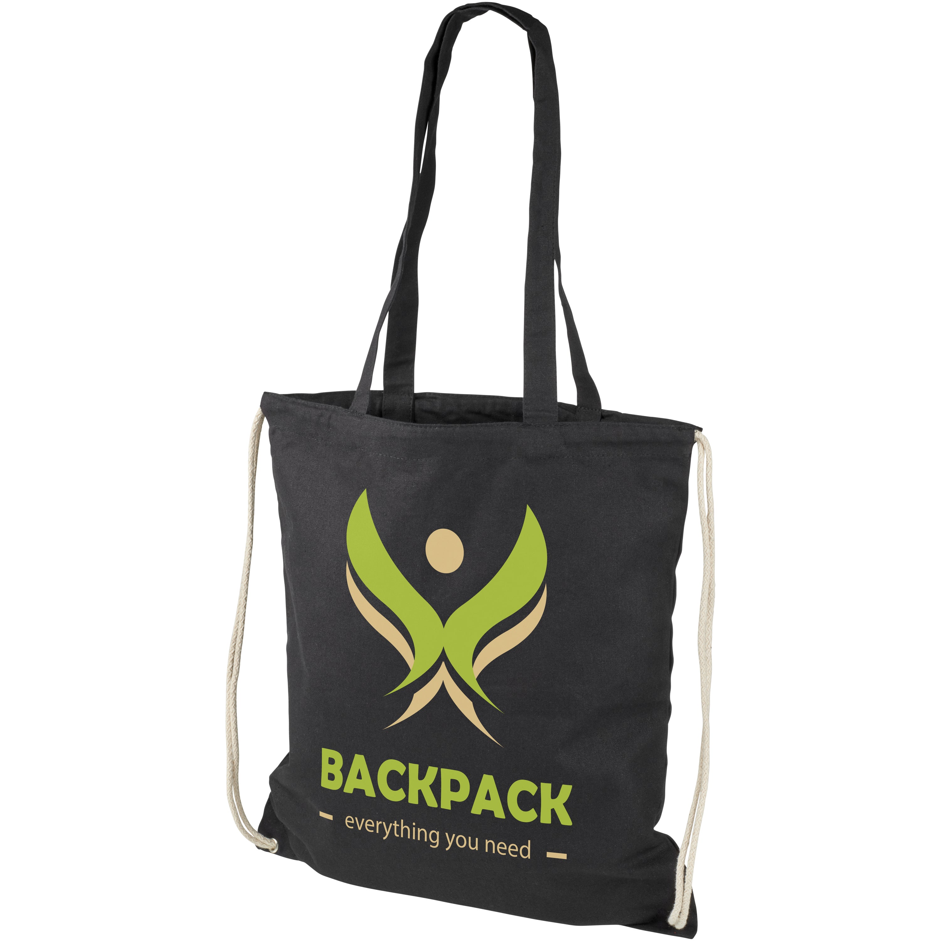 Eliza Long Handled Cotton Drawstring Bag