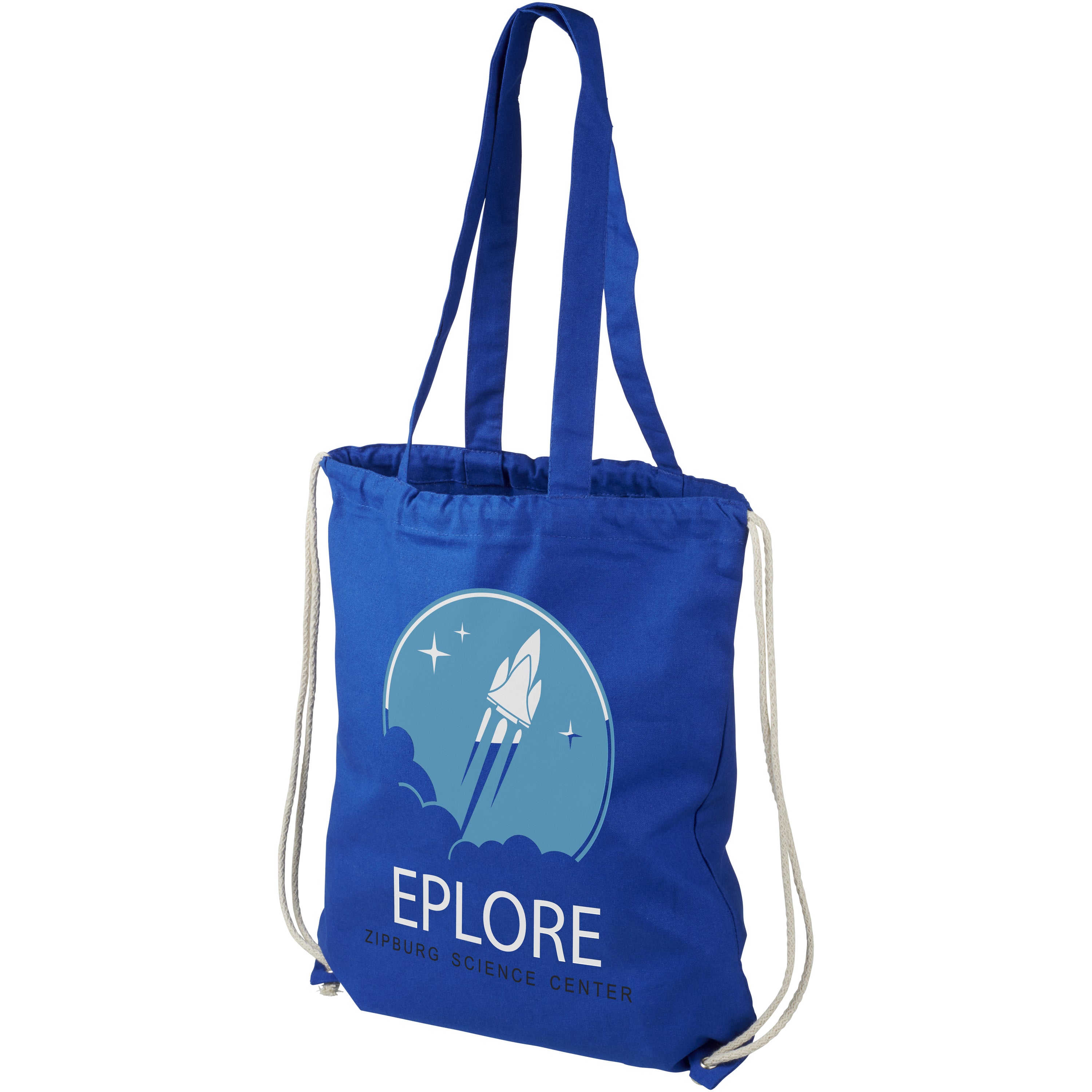 Eliza Long Handled Cotton Drawstring Bag
