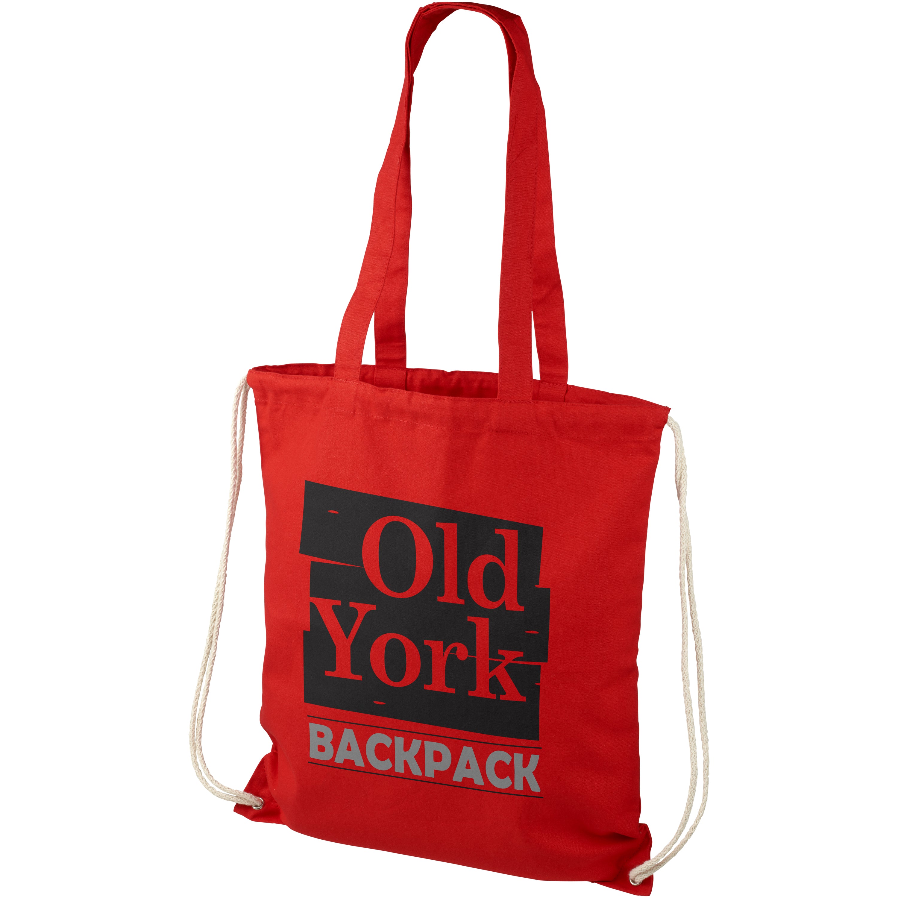 Eliza Long Handled Cotton Drawstring Bag