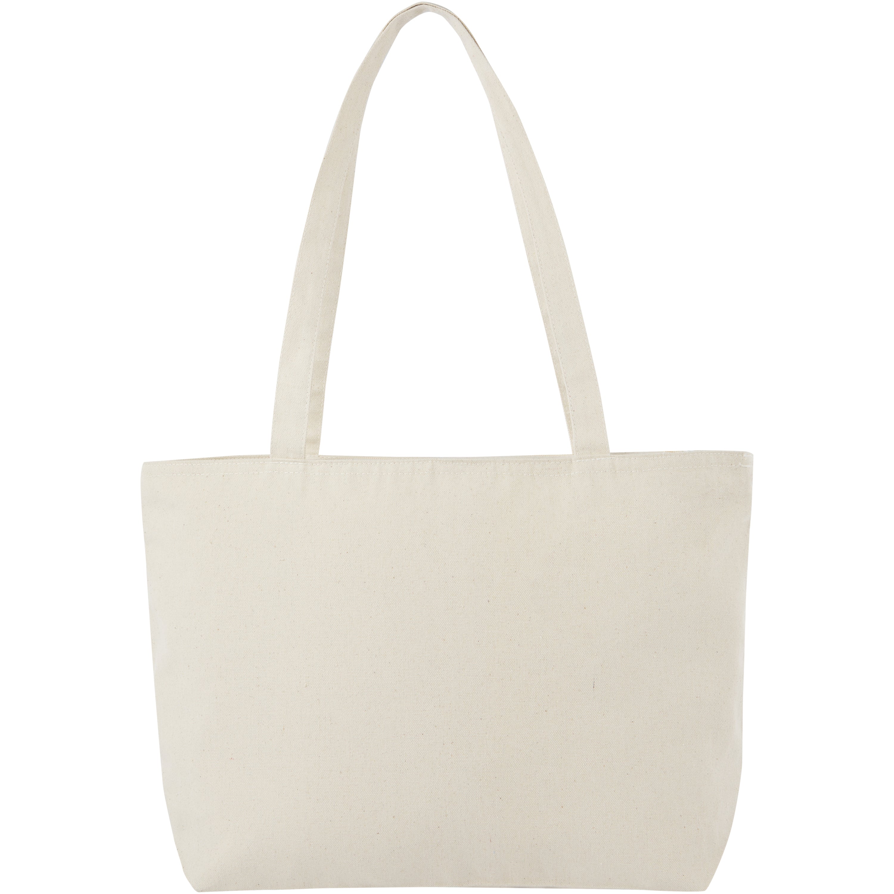 Zippered Cotton Tote Bag