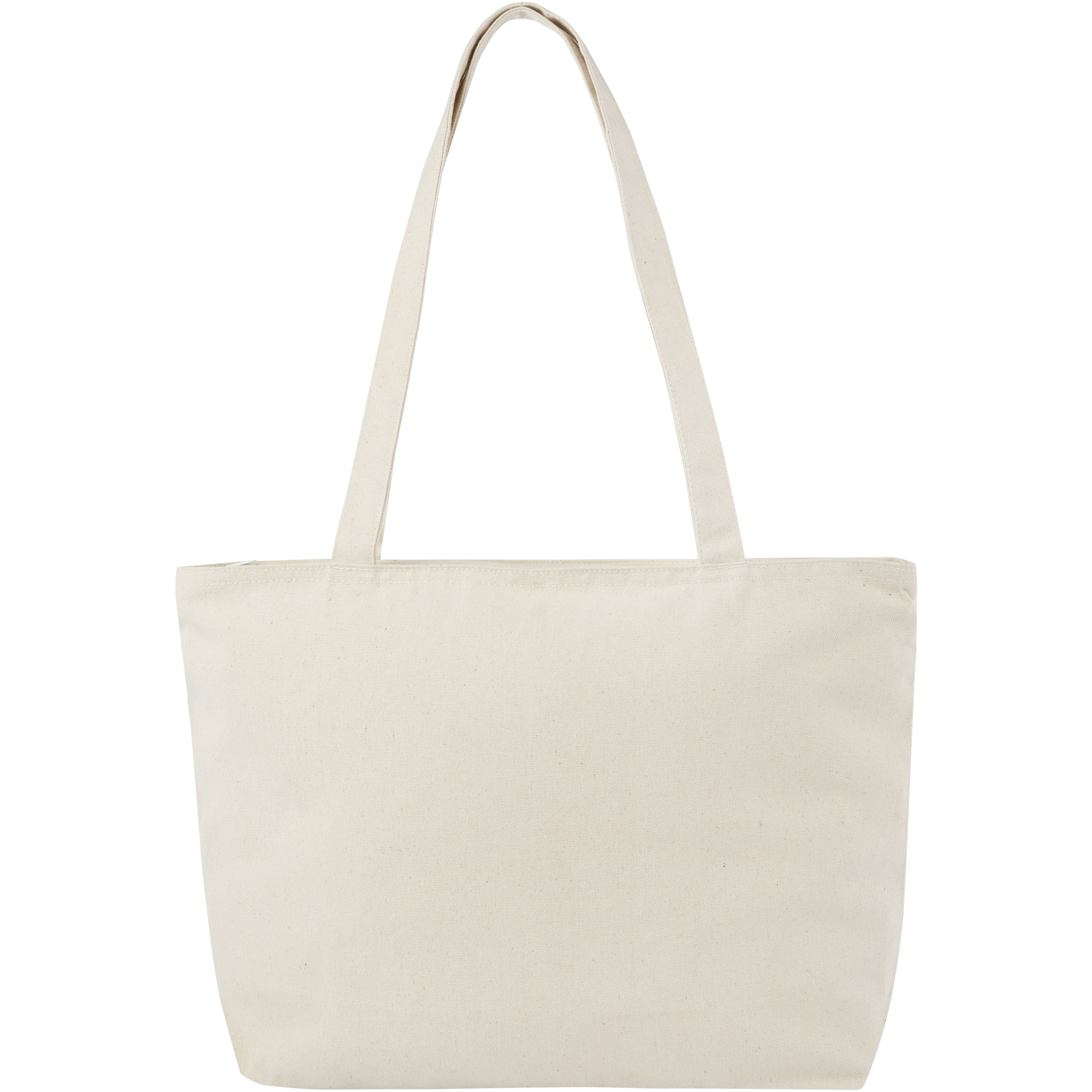 Zippered Cotton Tote Bag