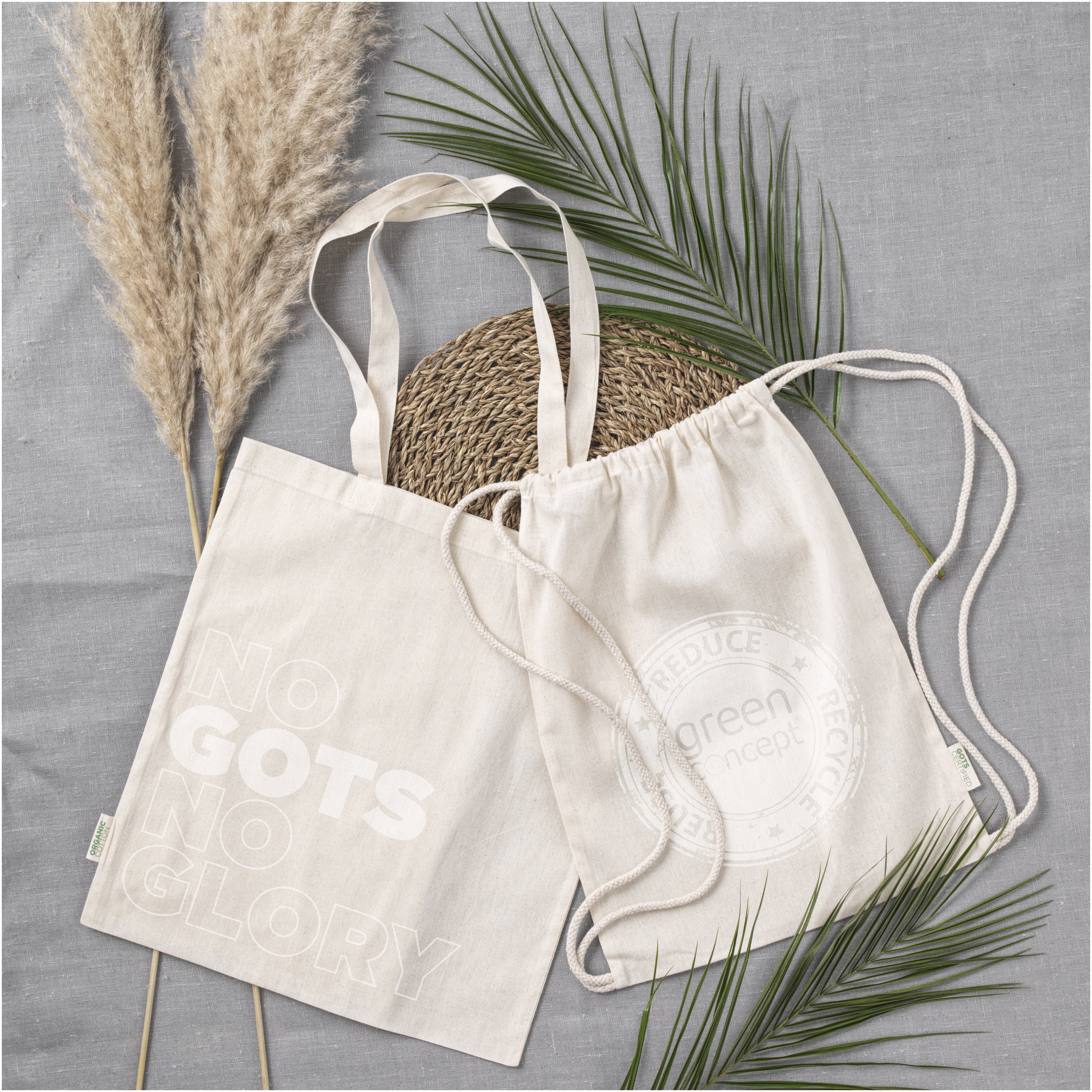 Orissa Organic Cotton Drawstring Bag