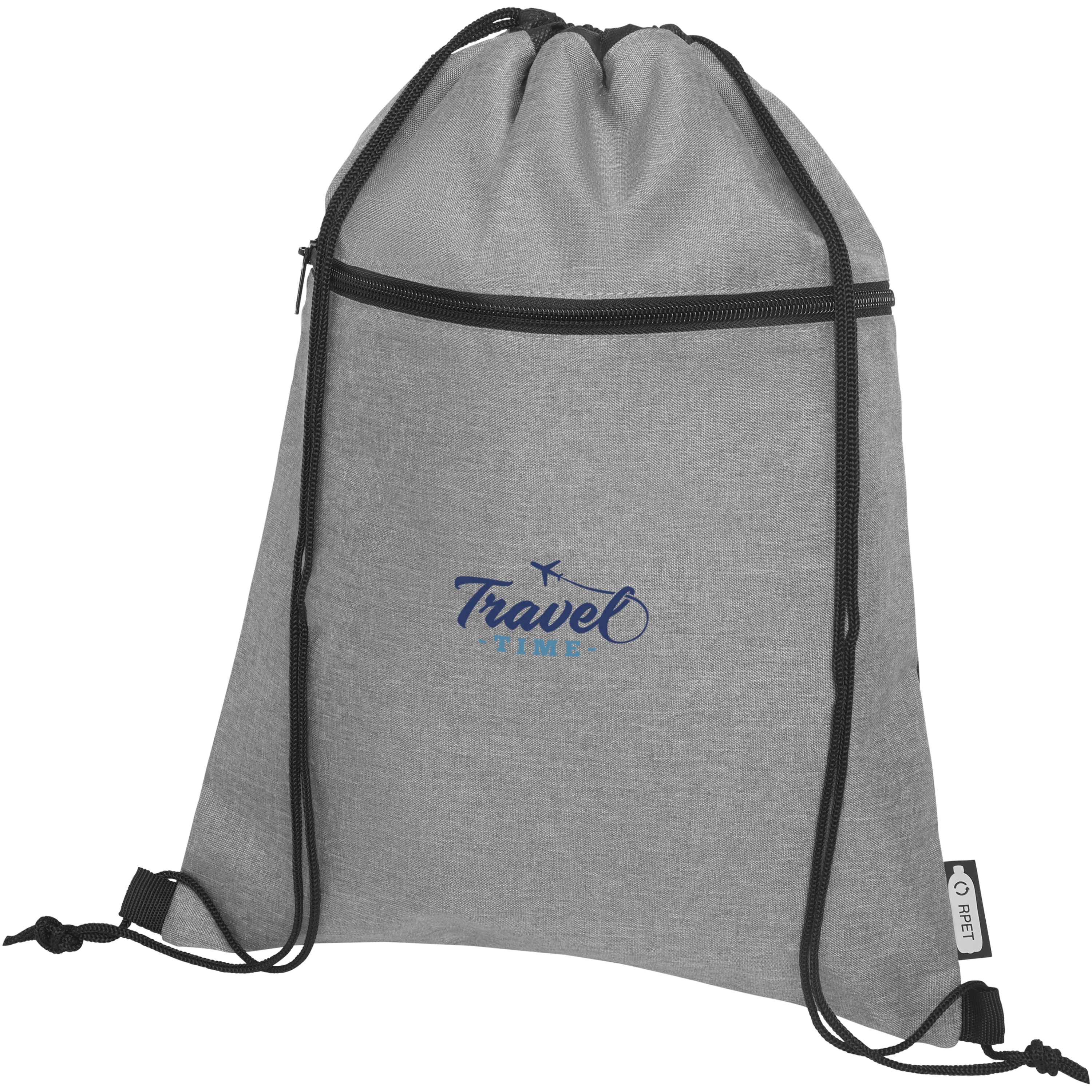 Ross Recycled Heathered Drawstring Bag
