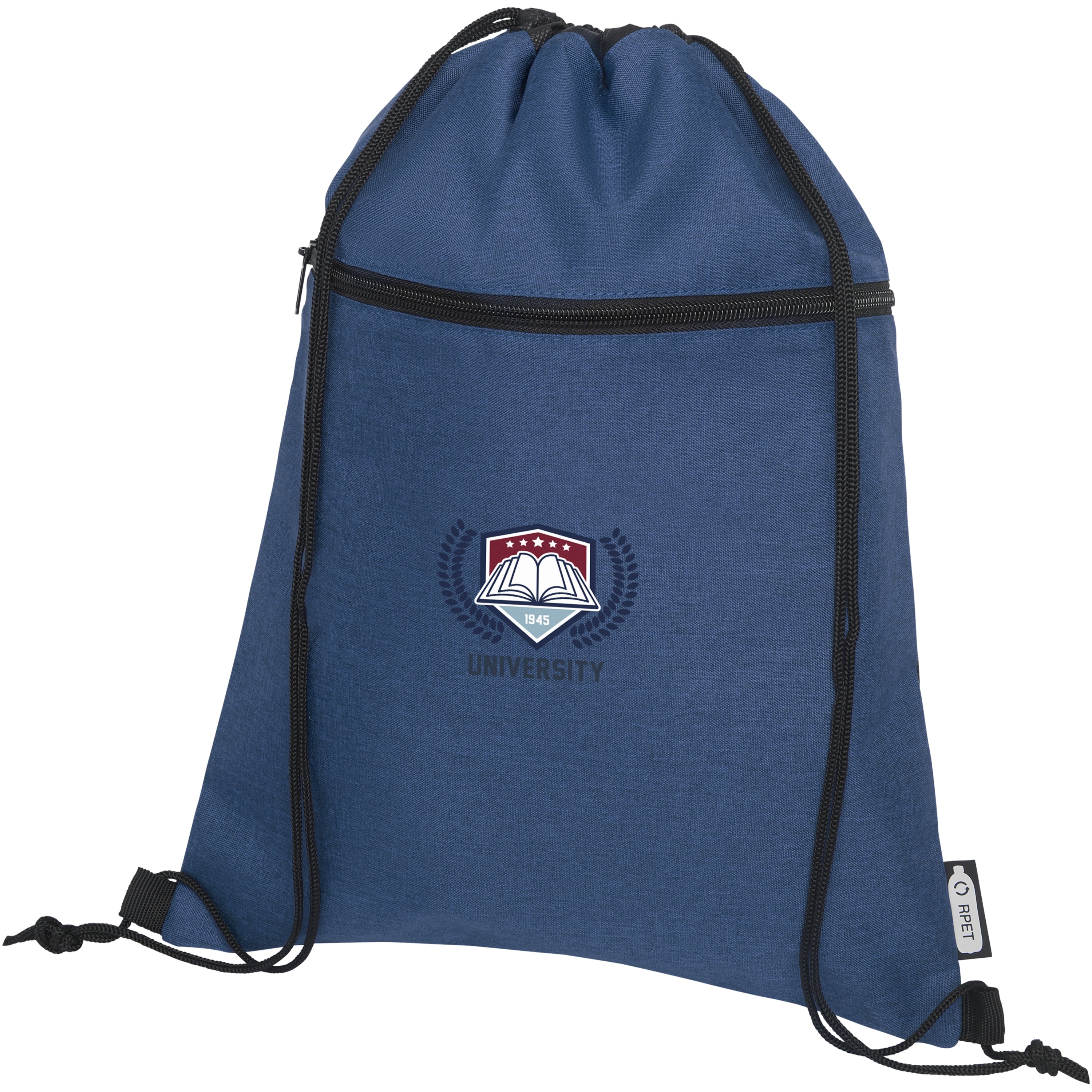 Ross Recycled Heathered Drawstring Bag