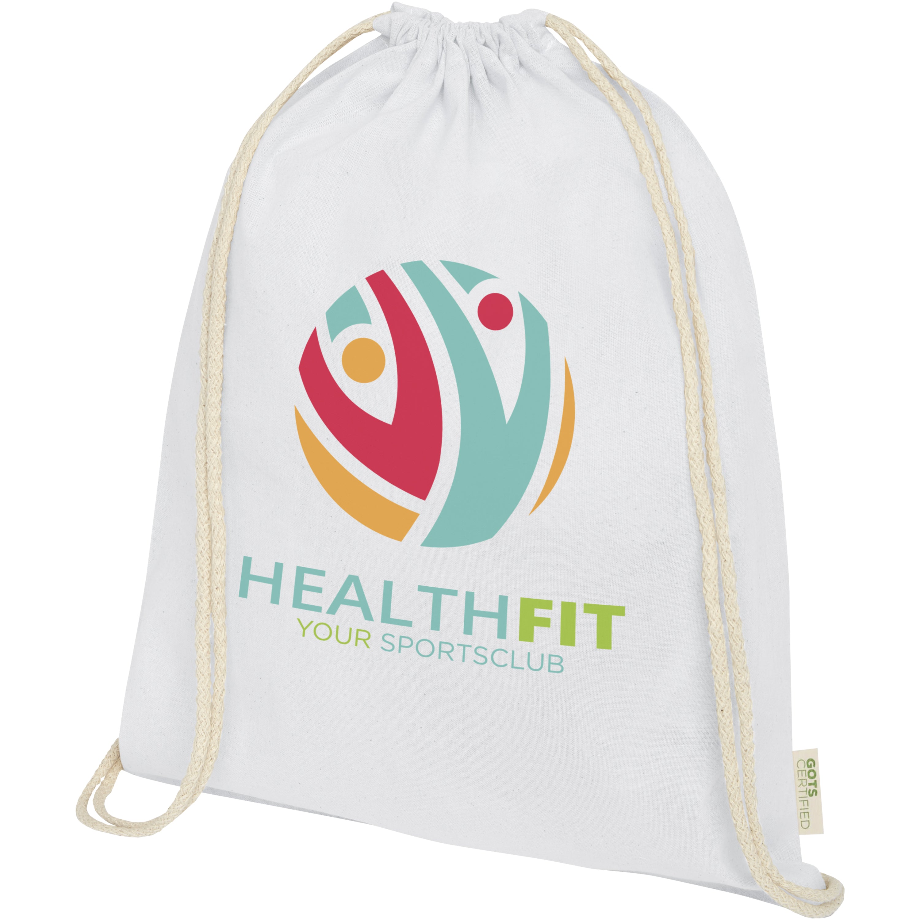 Orissa Organic Cotton Drawstring Backpack