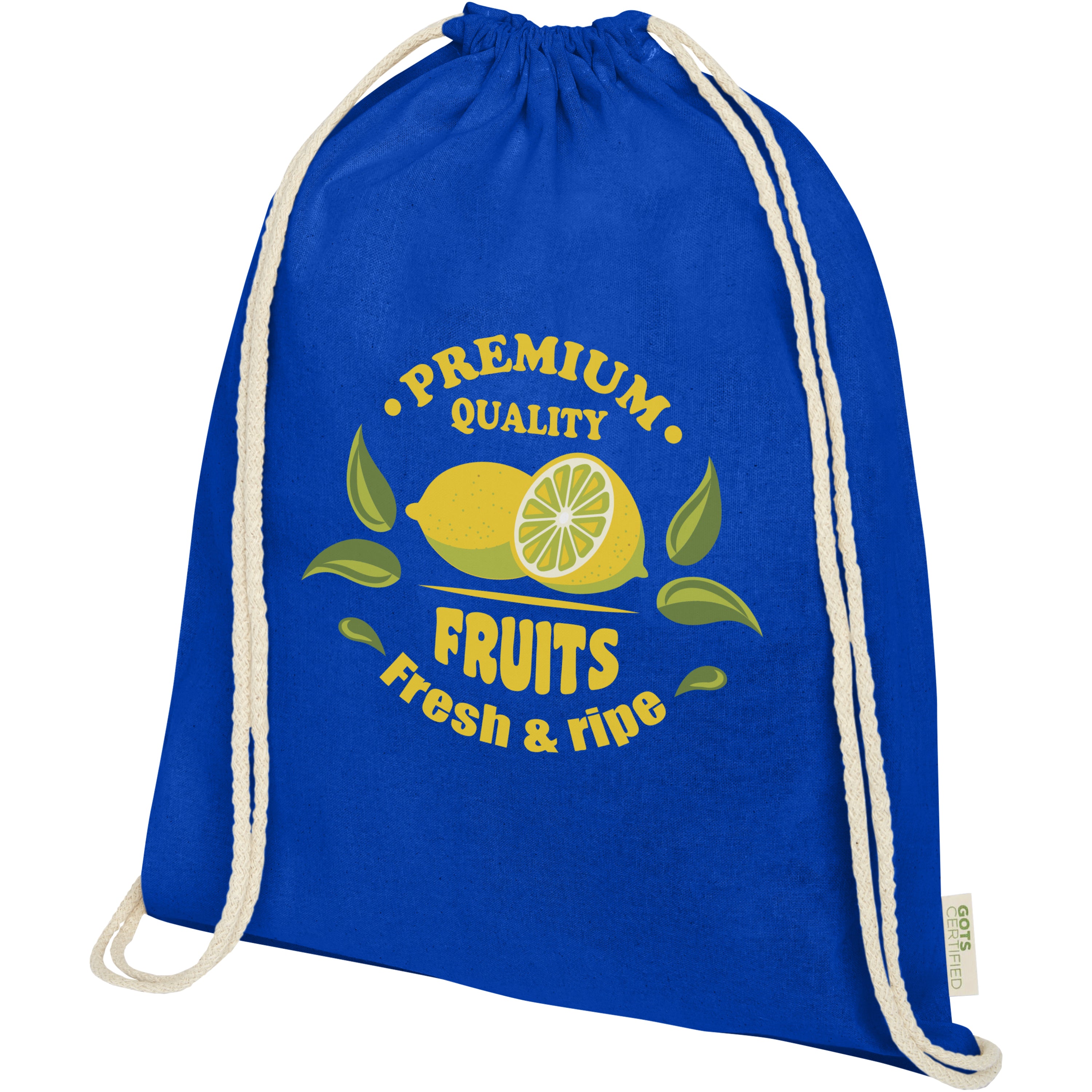 Orissa Organic Cotton Drawstring Backpack