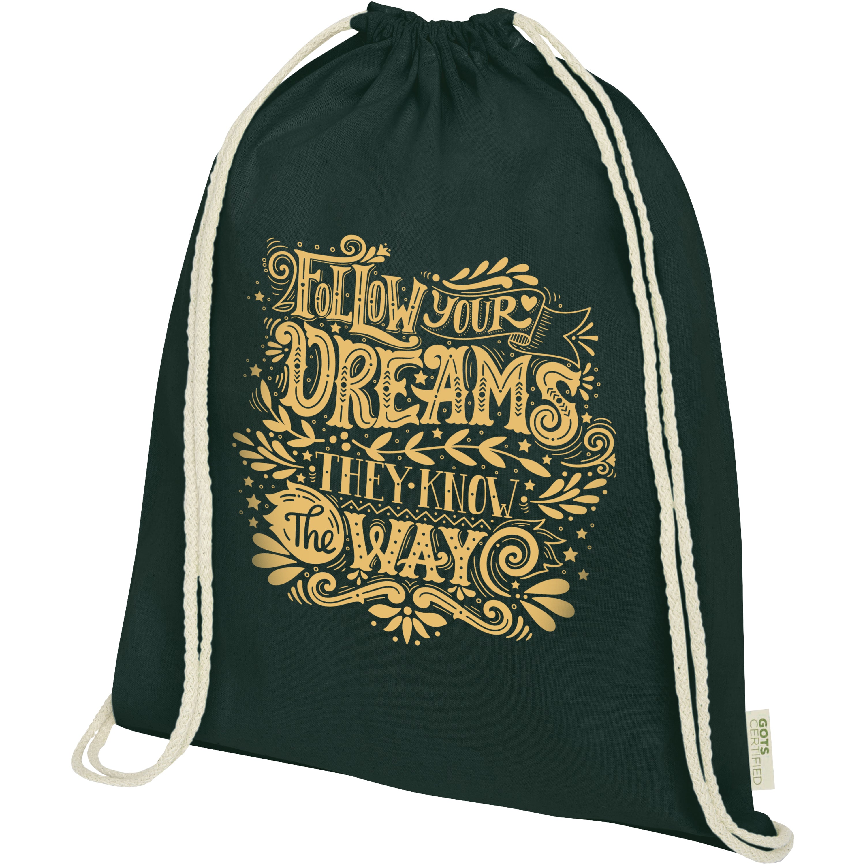 Orissa Organic Cotton Drawstring Backpack