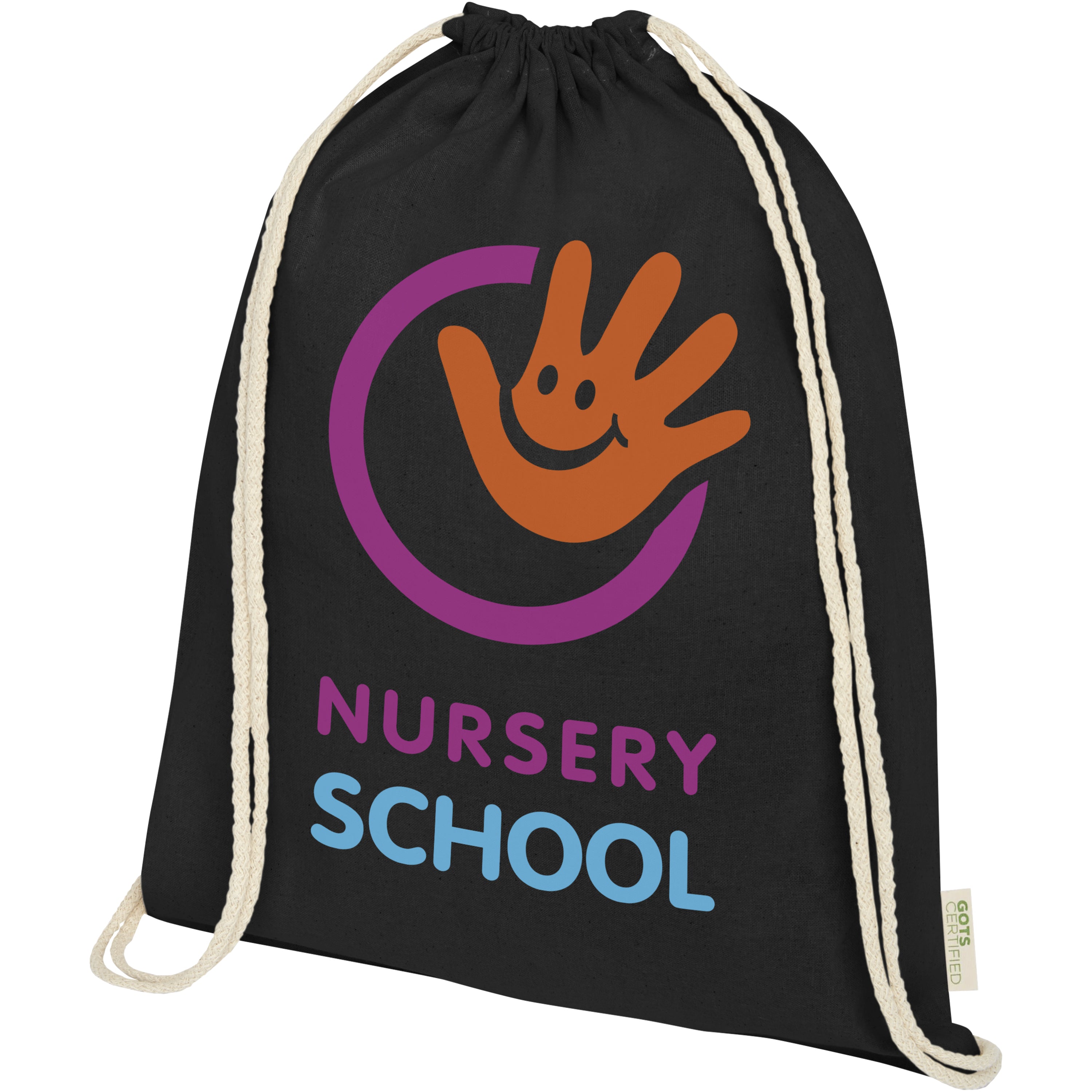 Orissa Organic Cotton Drawstring Backpack