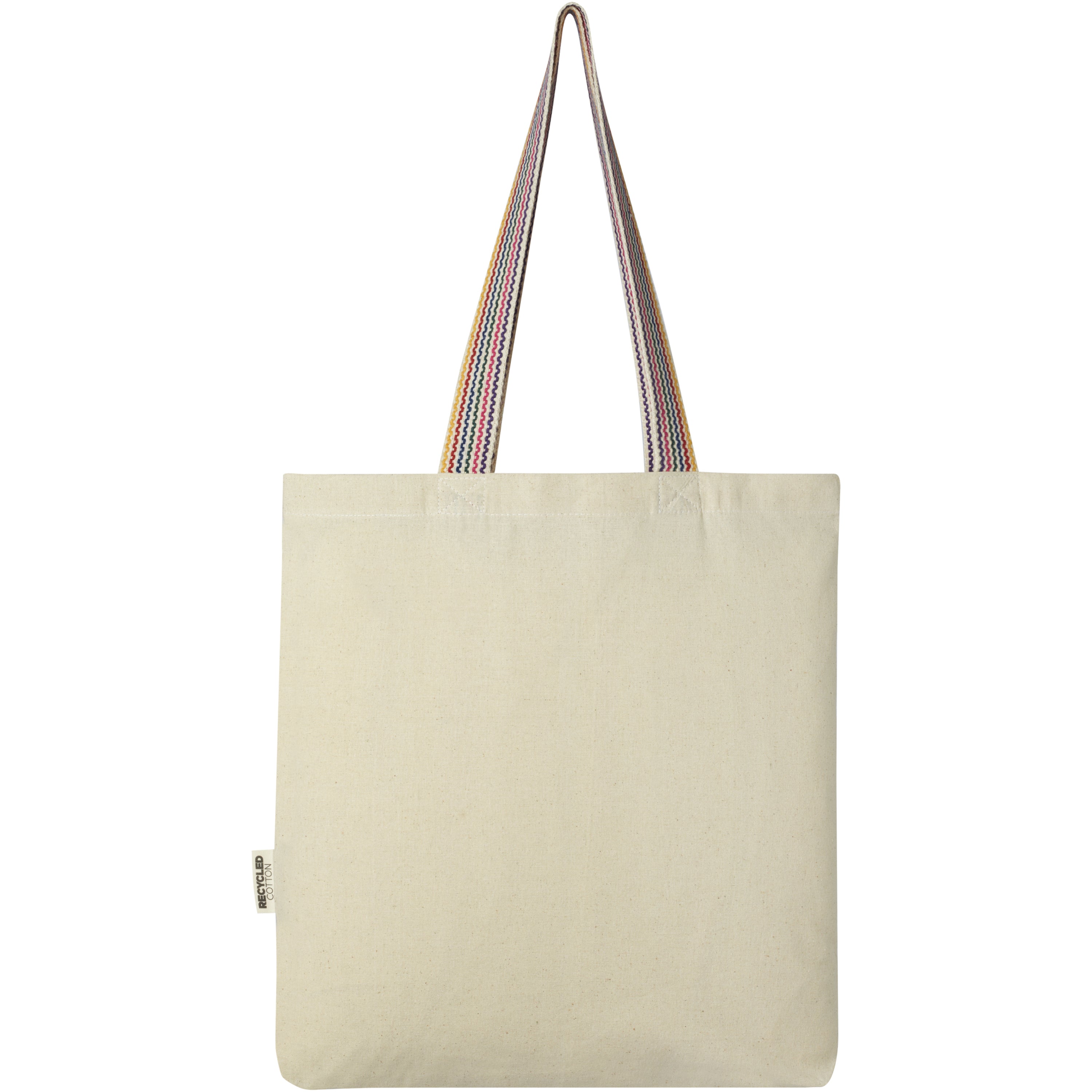 Rainbow Handle Recycled Cotton Tote Bag