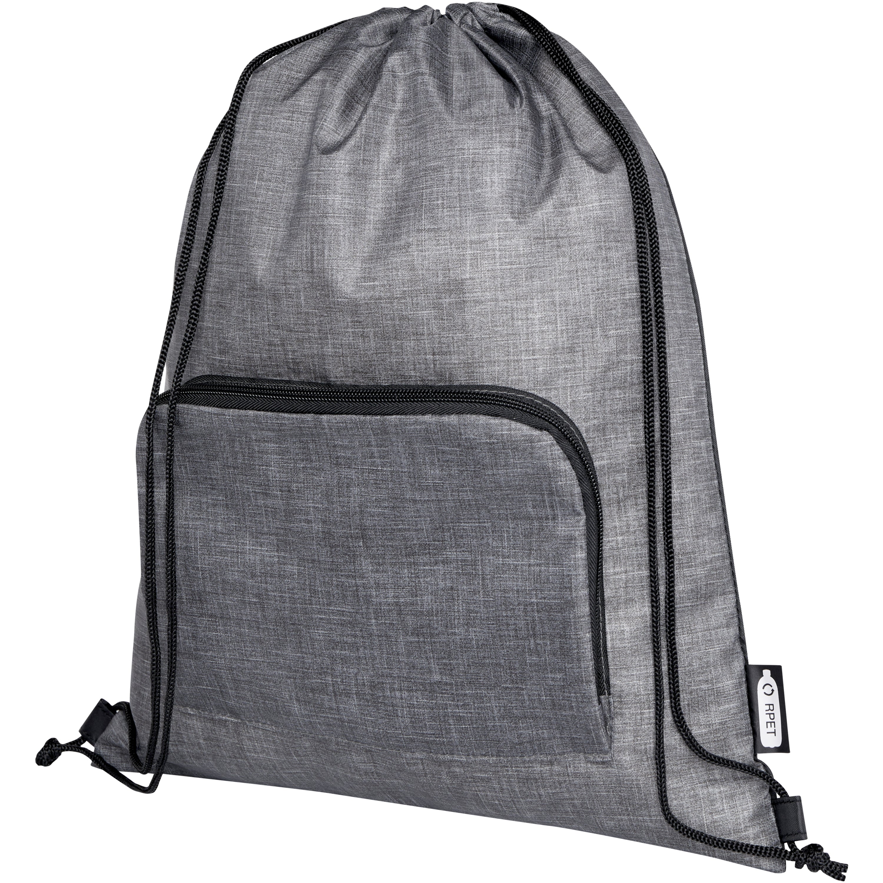 Ash Recycled Foldable Drawstring Bag