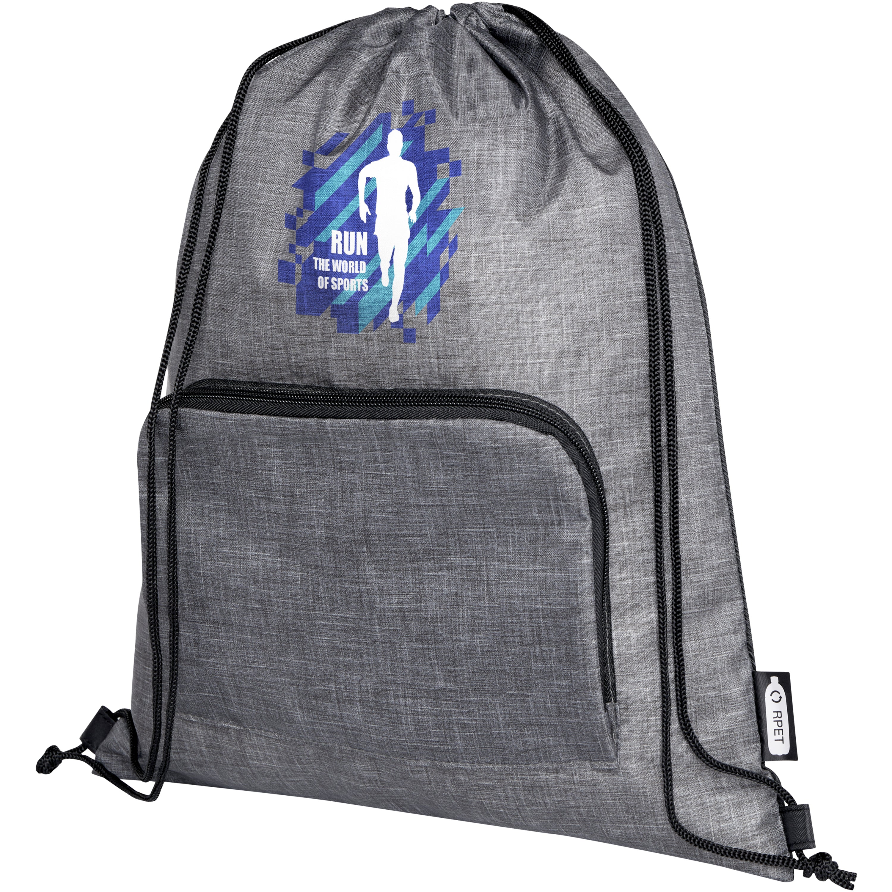 Ash Recycled Foldable Drawstring Bag