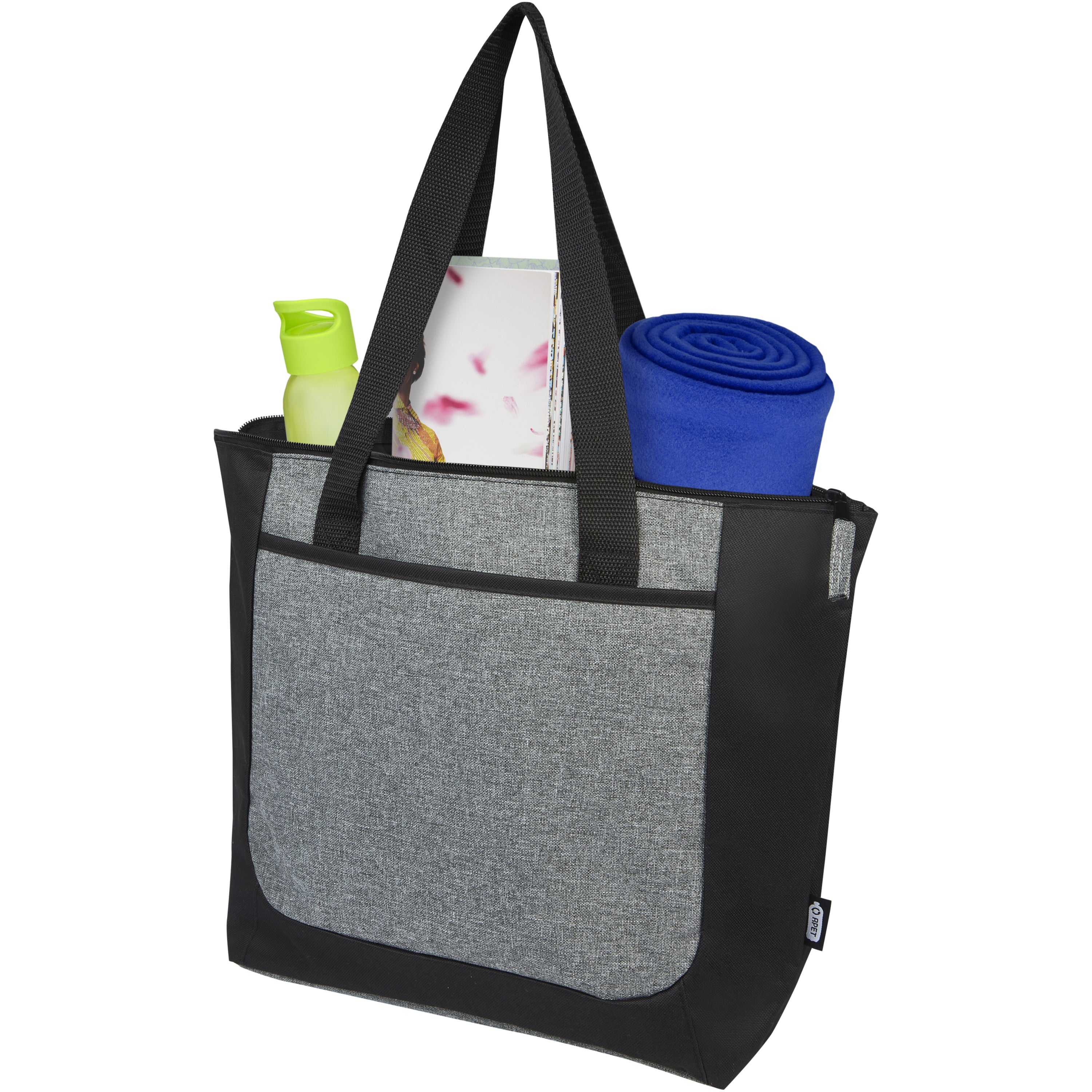 Reclaim Recycled Two Tone Zippered Tote