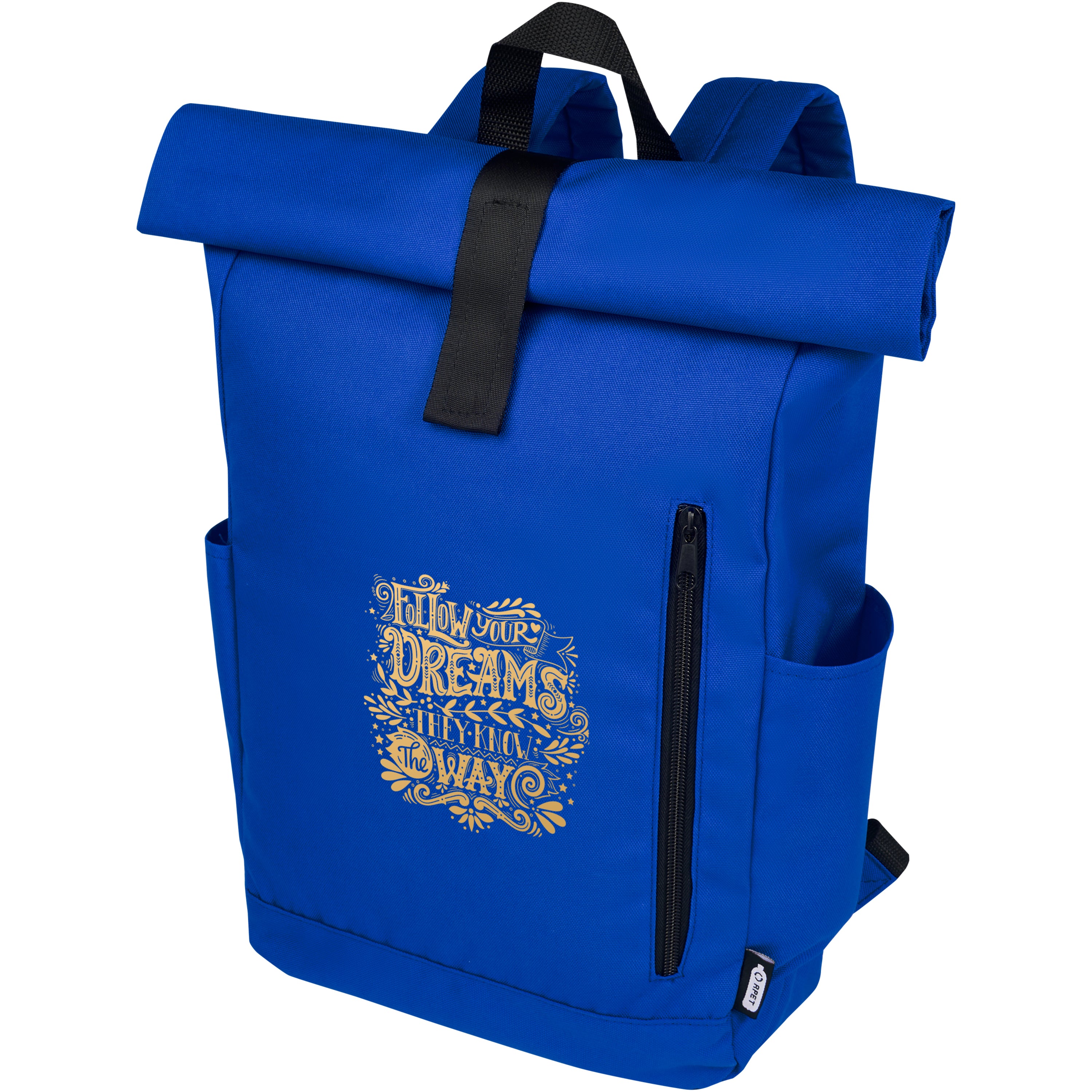 Byron Recycled Polyester Rolltop Backpack