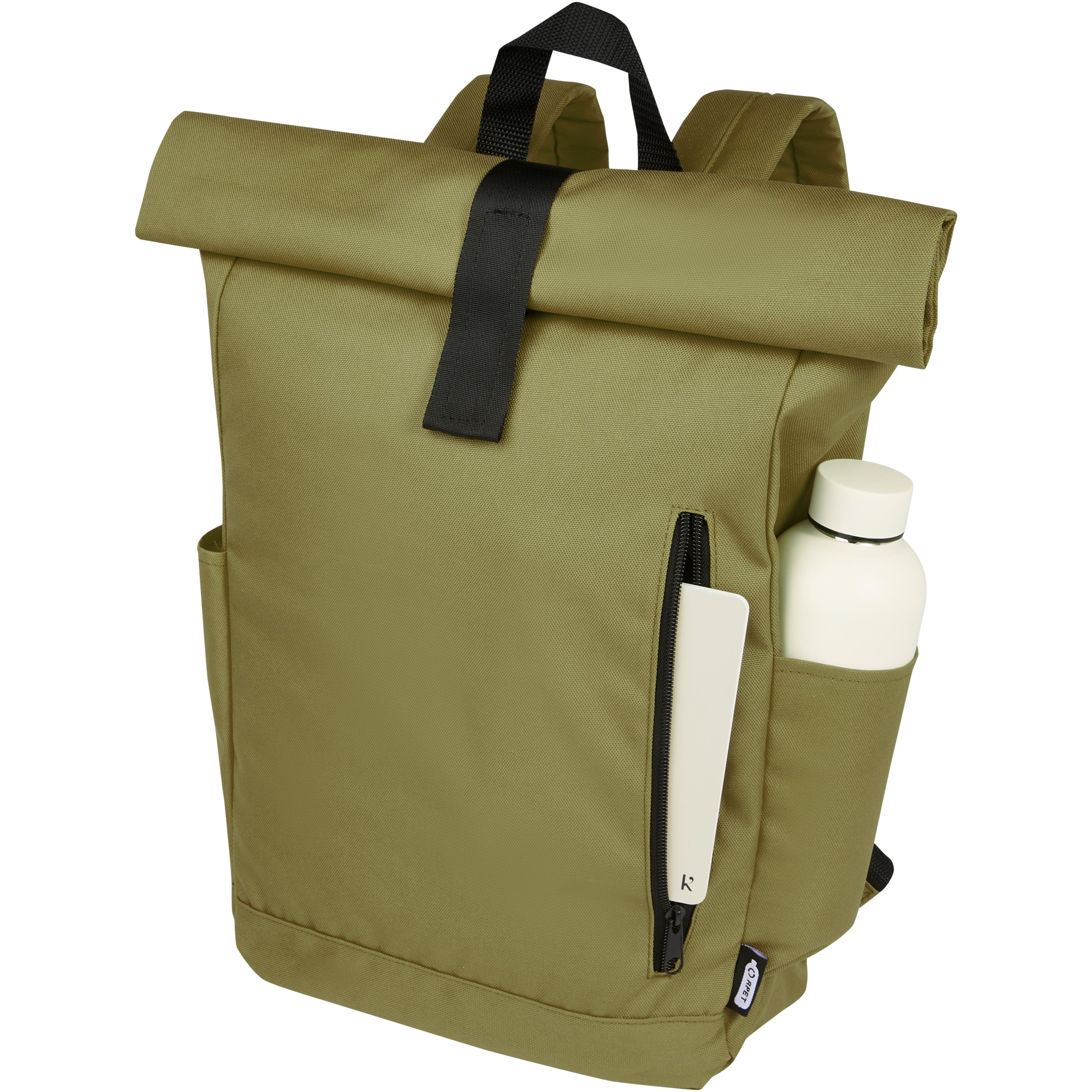 Byron Recycled Polyester Rolltop Backpack