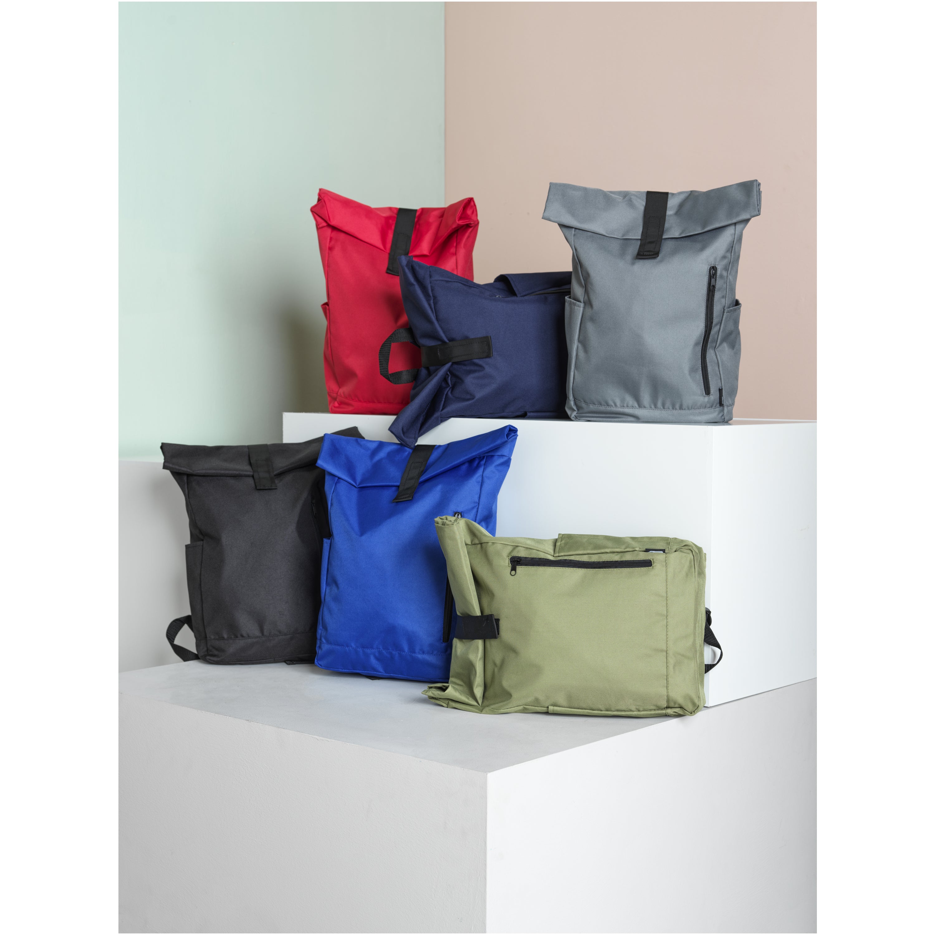 Byron Recycled Polyester Rolltop Backpack