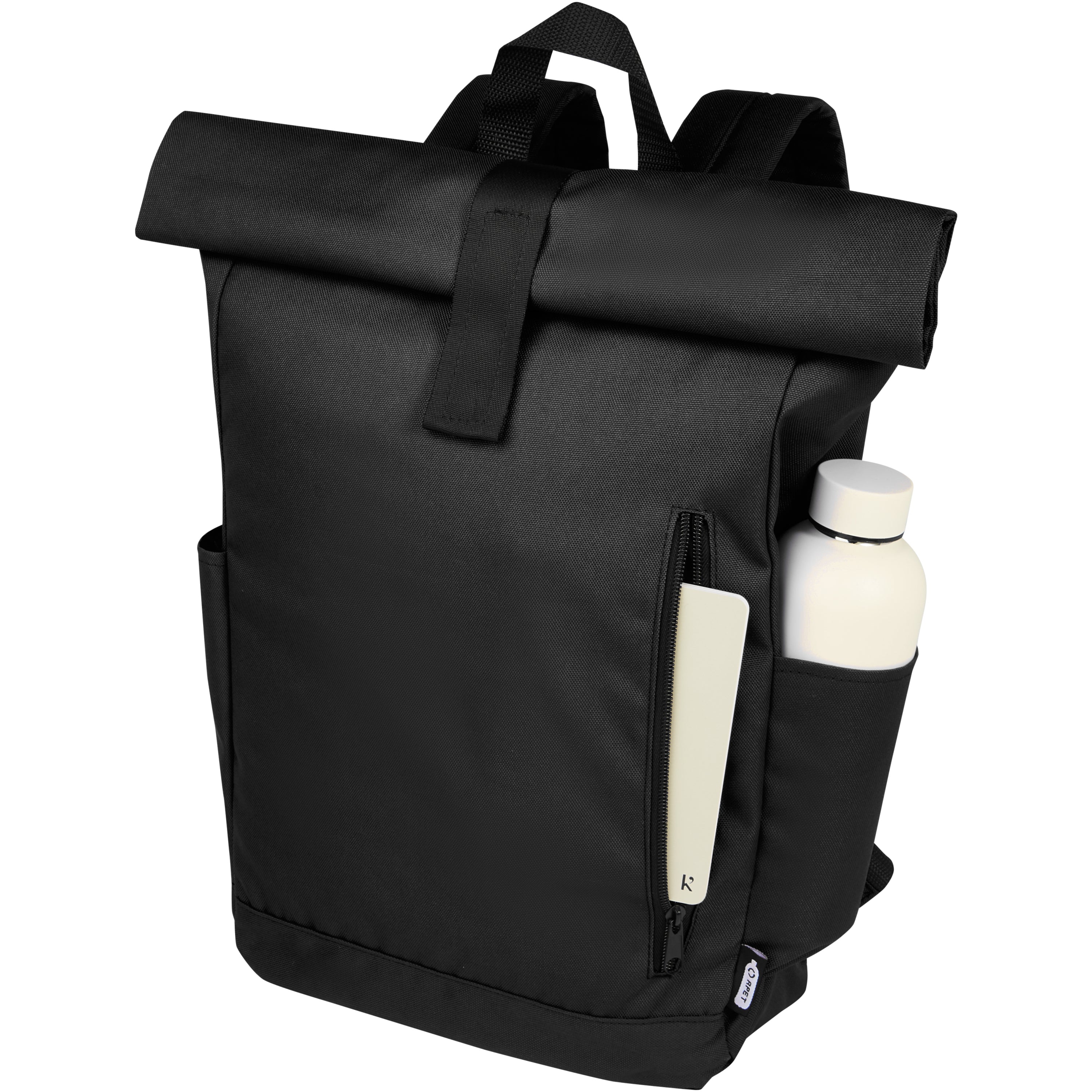 Byron Recycled Polyester Rolltop Backpack