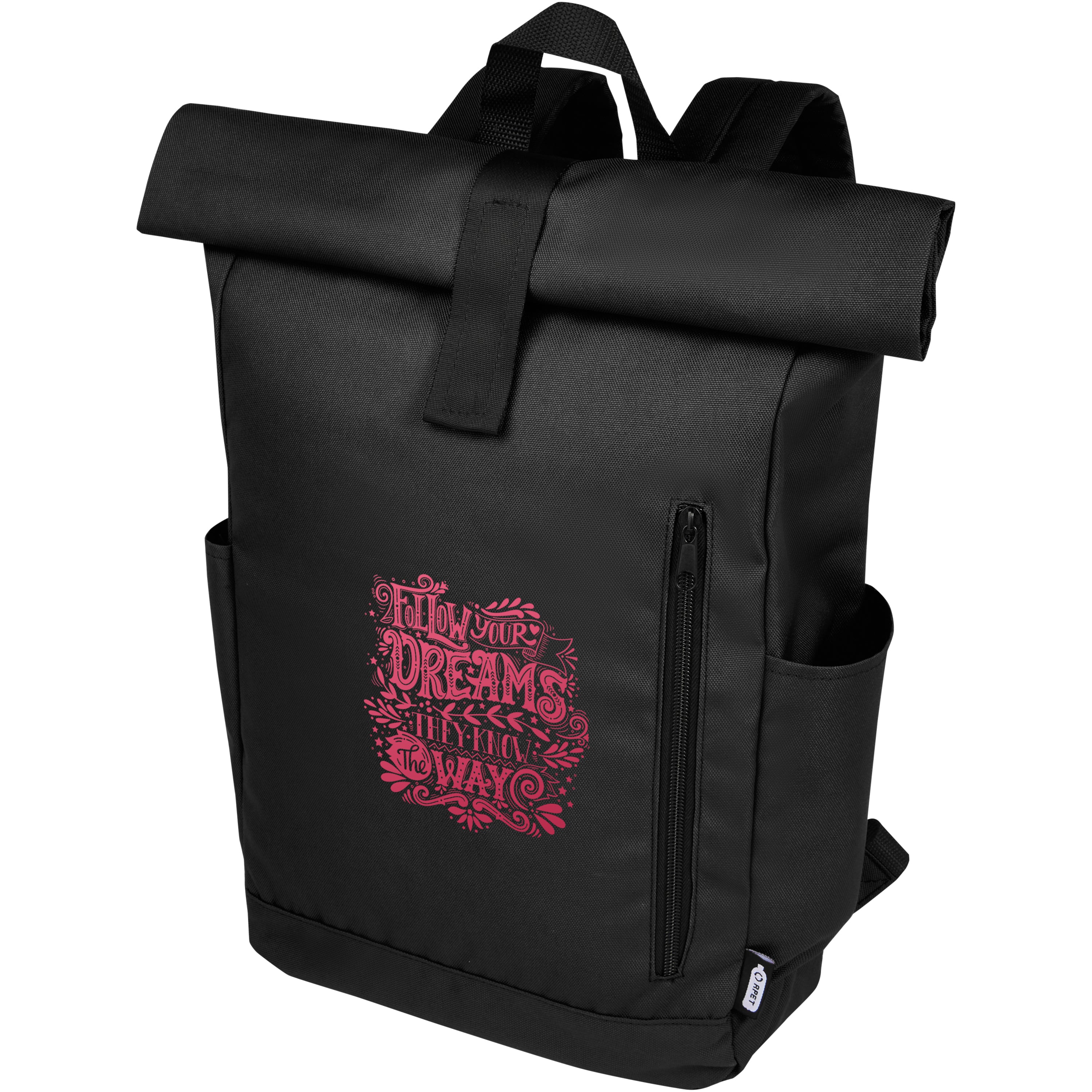 Byron Recycled Polyester Rolltop Backpack