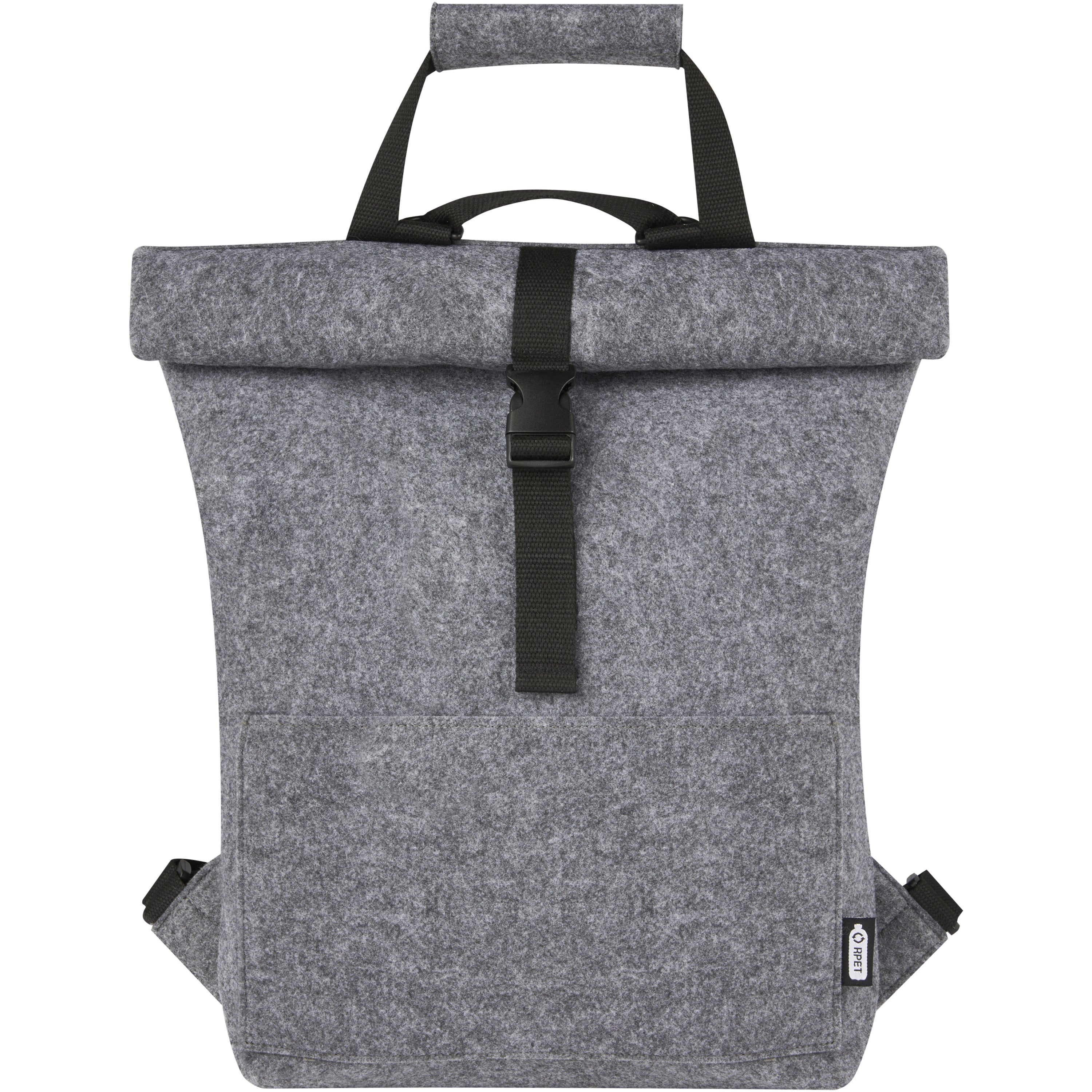 Recycled Felt Rolltop Bike Bag