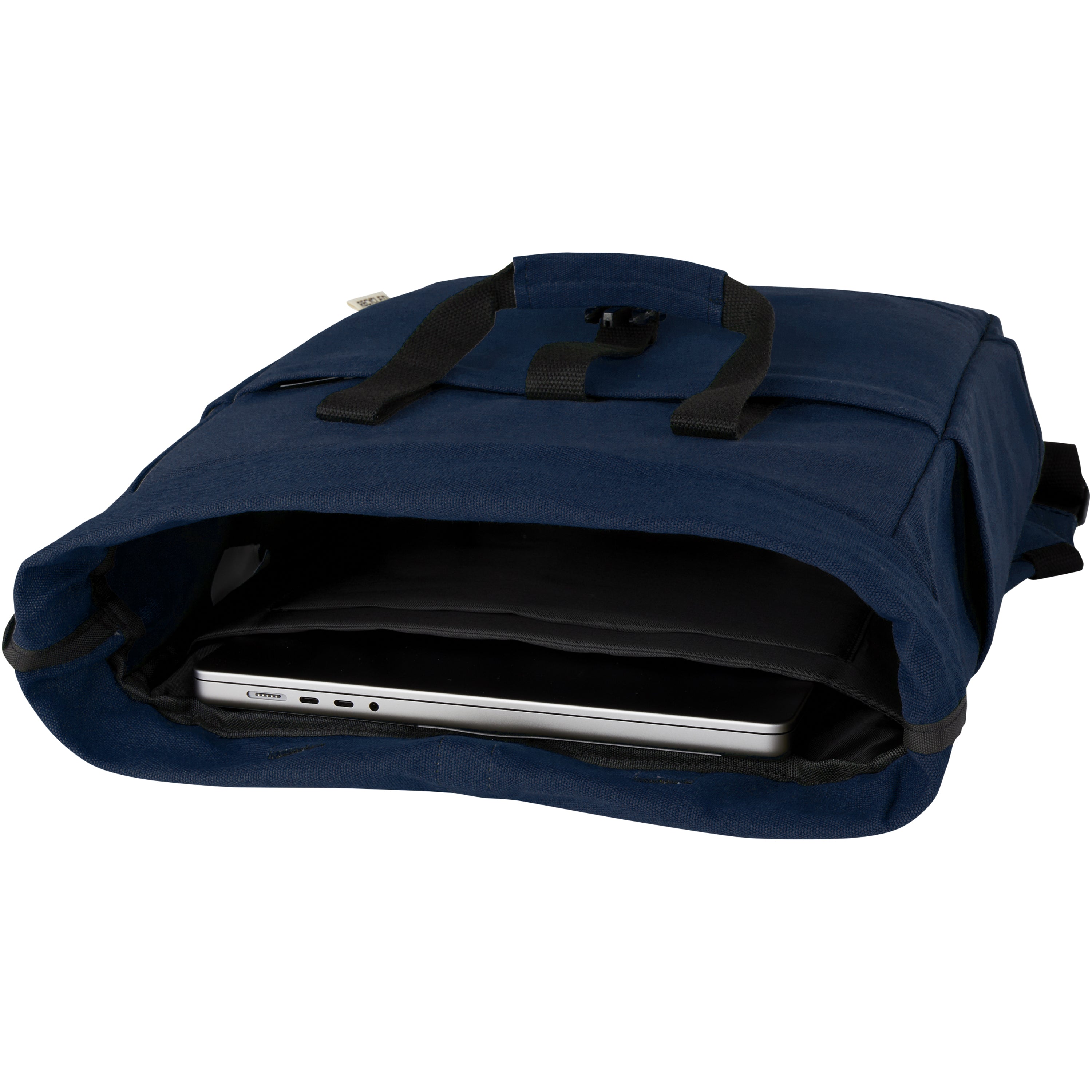 Joey Recycled Canvas Rolltop Laptop Backpack