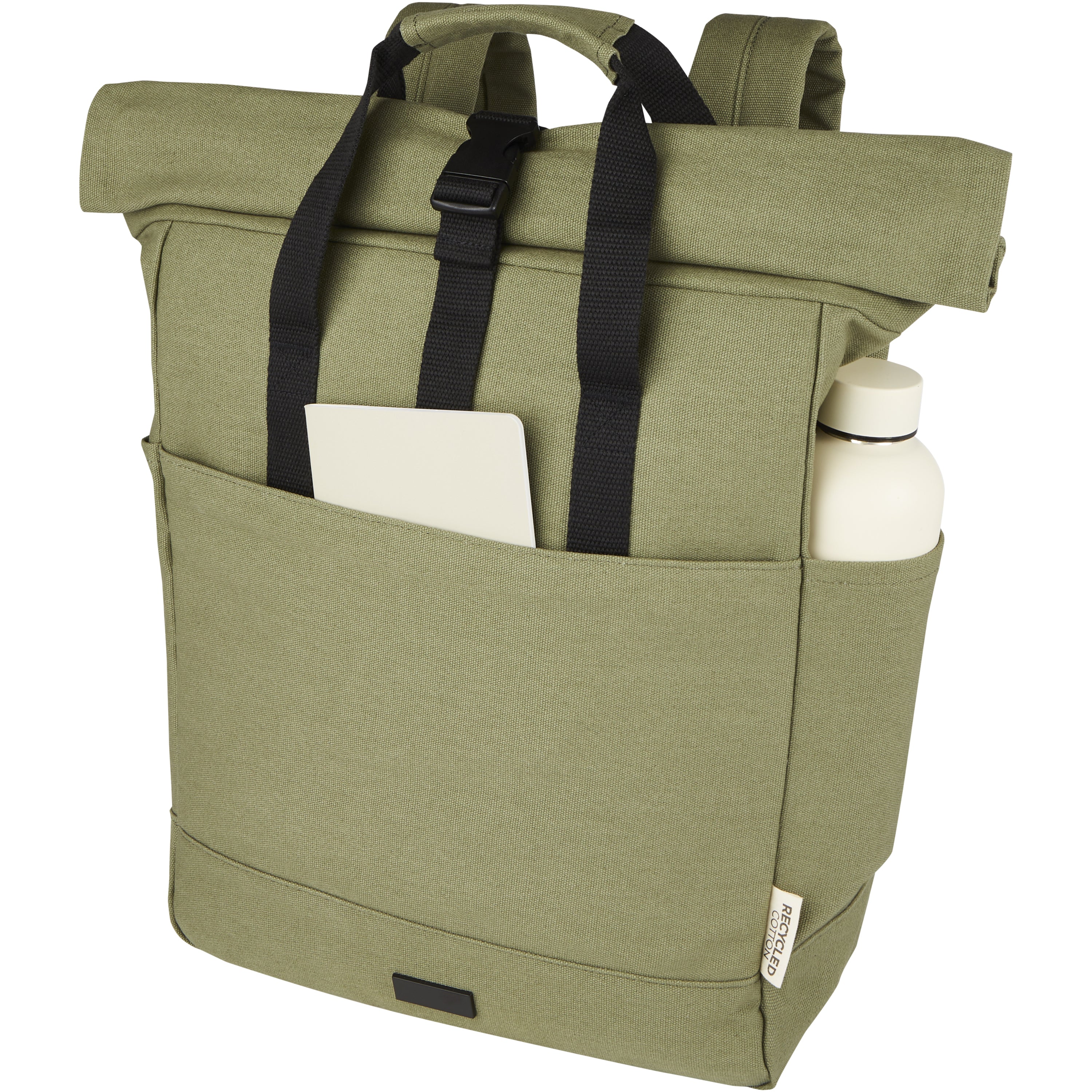 Joey Recycled Canvas Rolltop Laptop Backpack