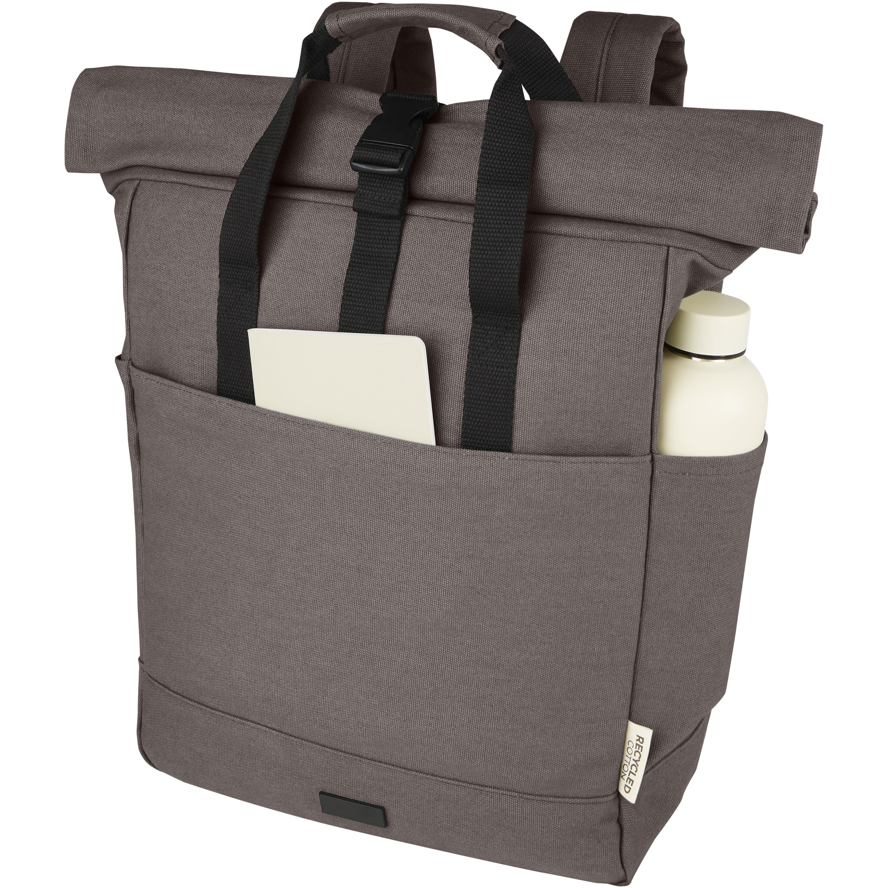 Joey Recycled Canvas Rolltop Laptop Backpack
