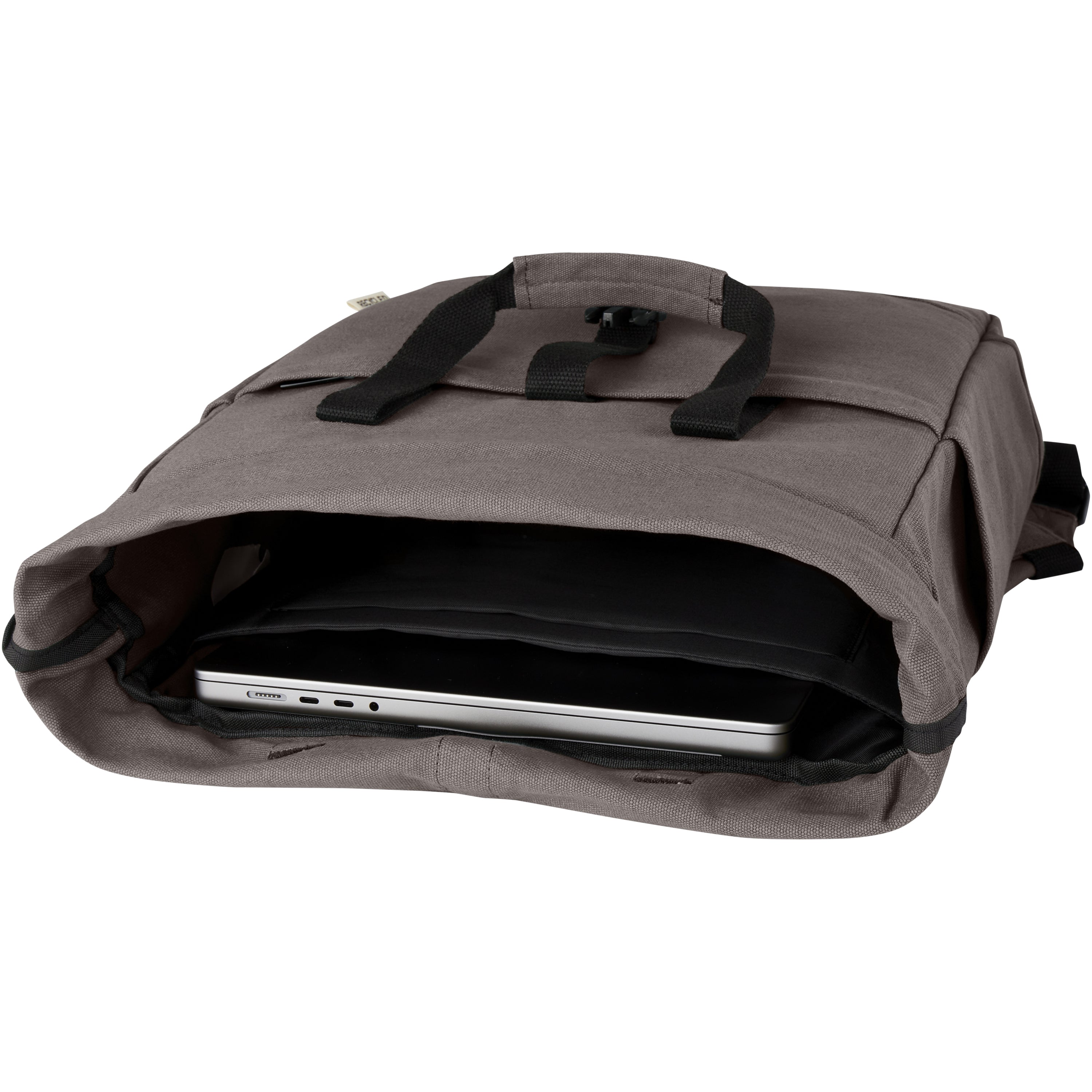 Joey Recycled Canvas Rolltop Laptop Backpack